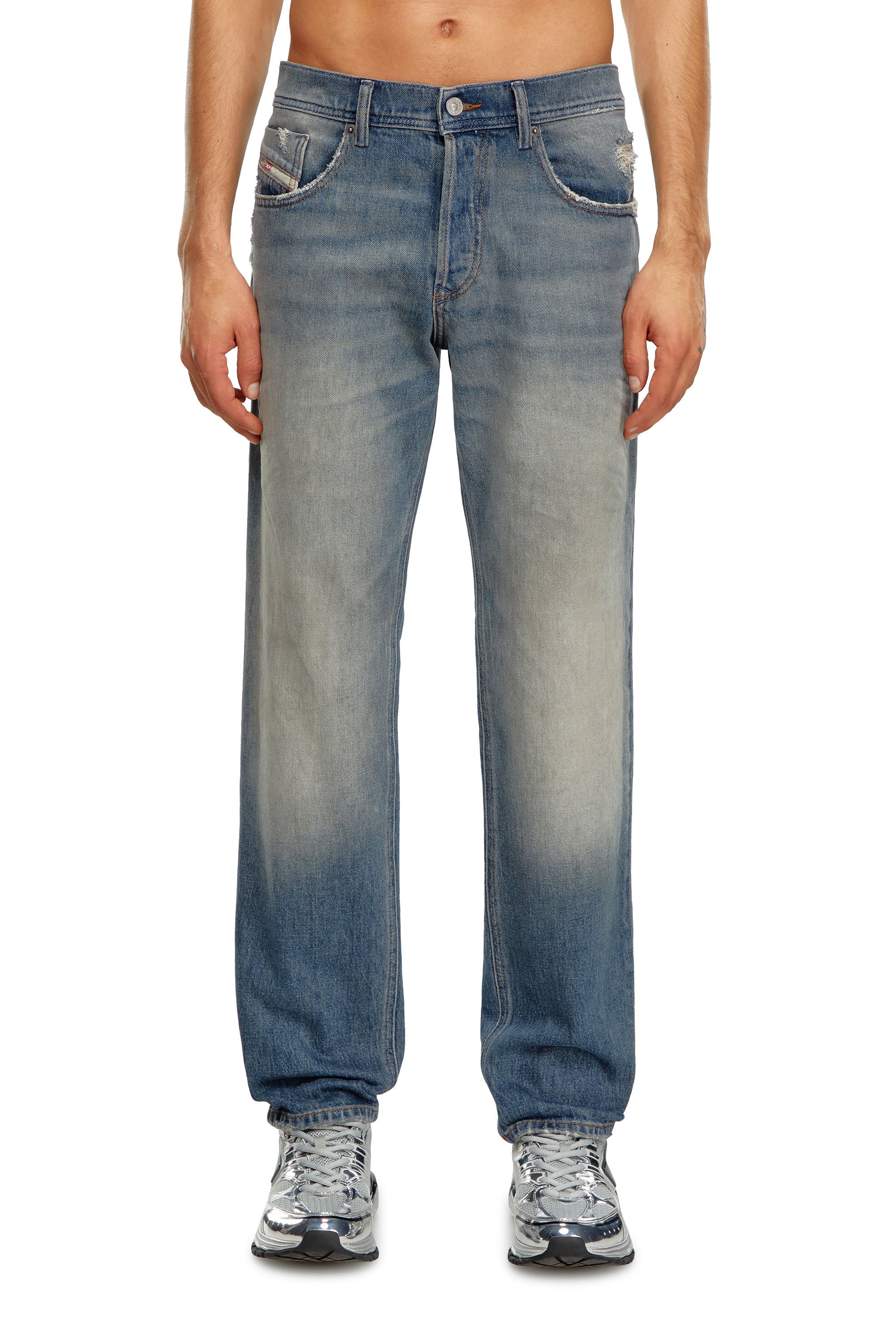 Diesel - Male Tapered Jeans 2023 D-Finitive 0GRDC, Medium Blue - Image 1