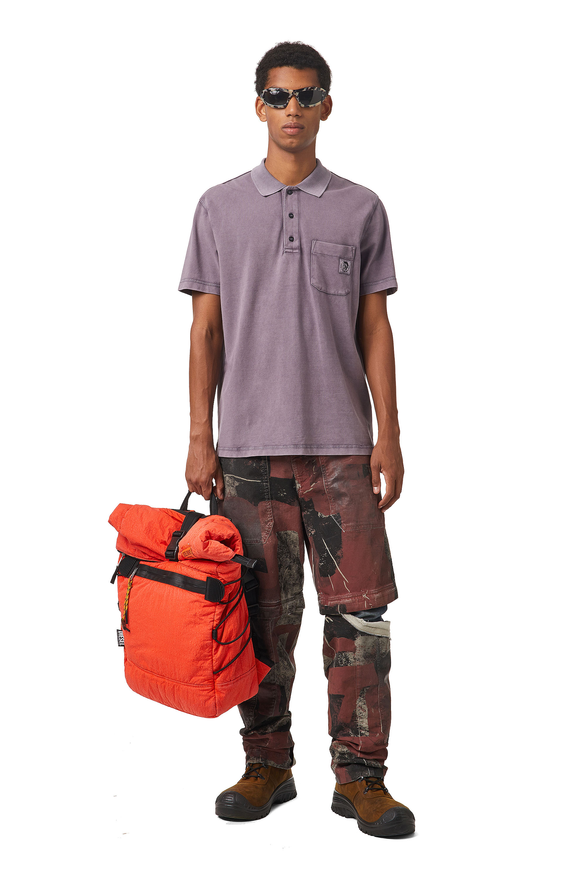 Diesel - T-POLO-WORKY-B1, Violet - Image 5