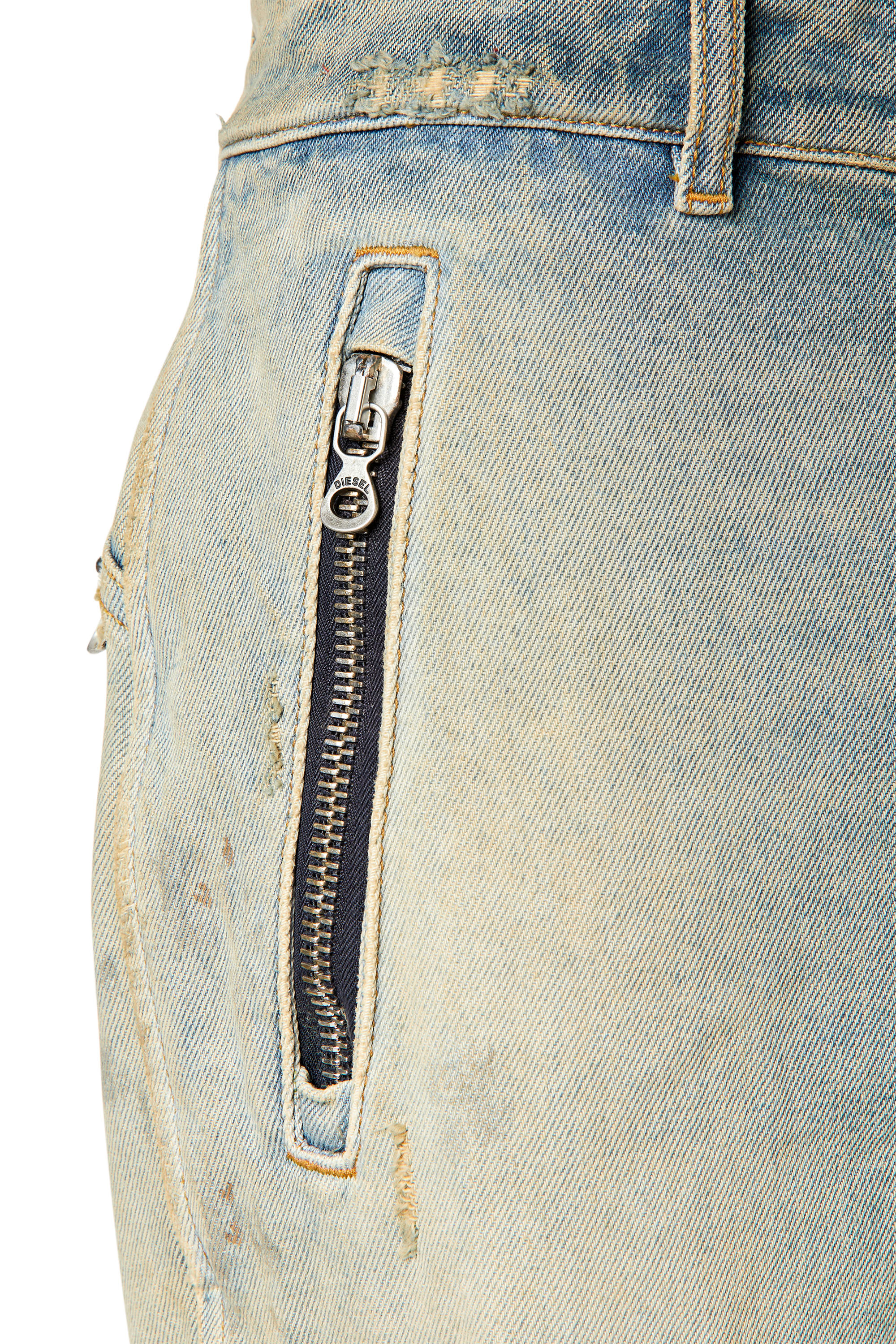 Diesel - Straight Jeans D-Generate 0ENAV, Bleu Clair - Image 3