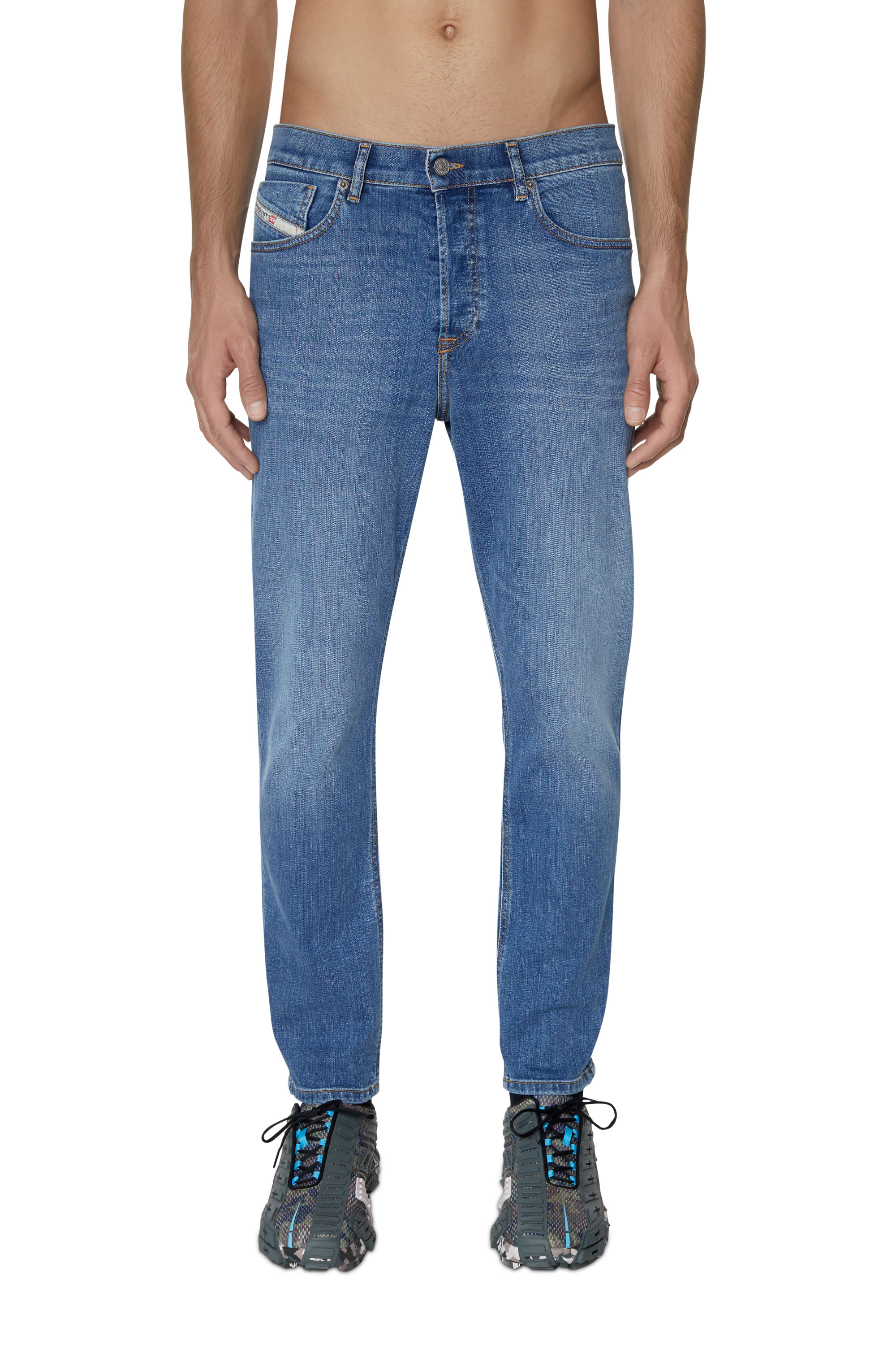 Diesel - 2005 D-Fining 09D47 Tapered Jeans, Medium Blue - Image 1
