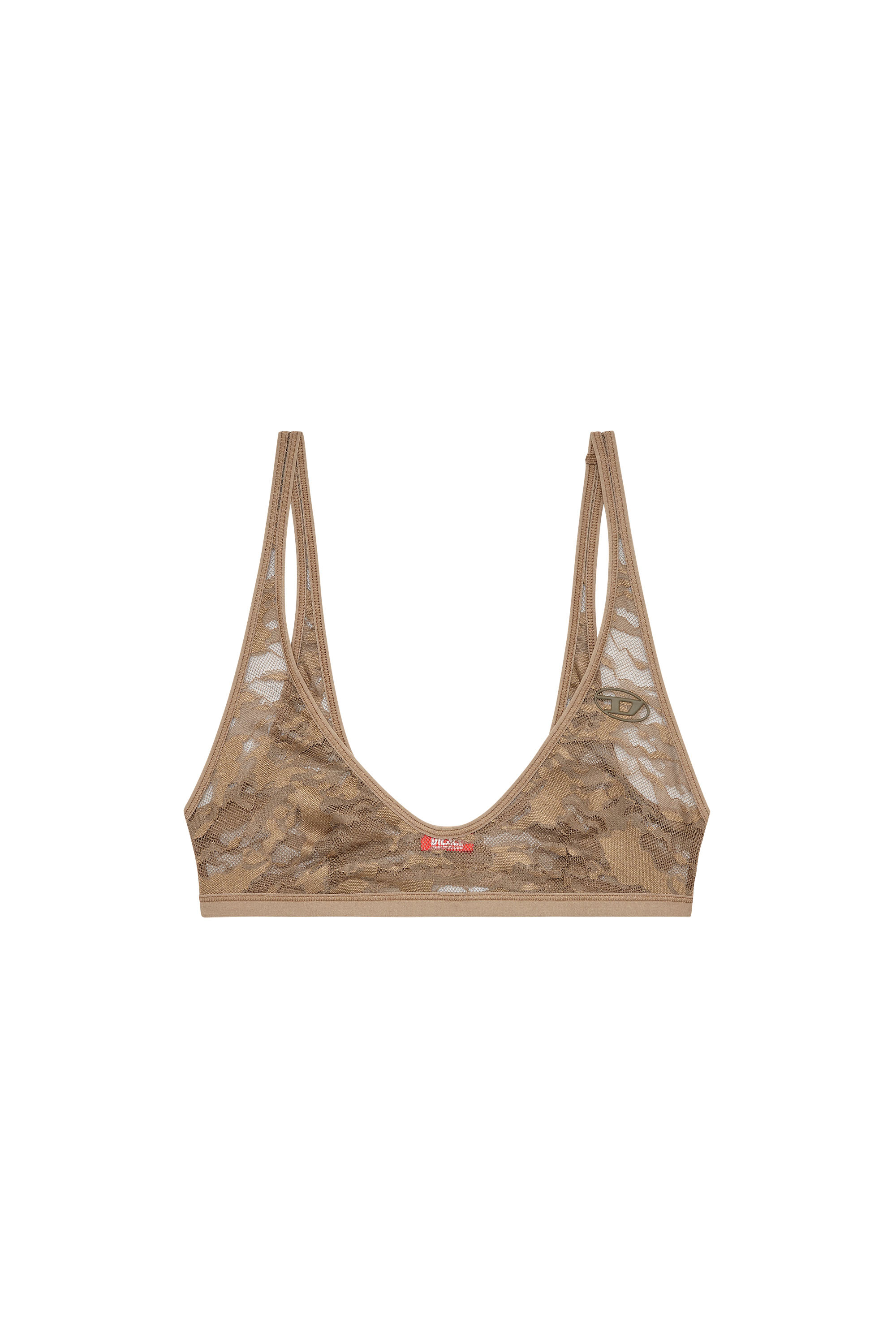 Diesel - TANIA-UTLT, Female's Camo lace bralette in Brown - 4