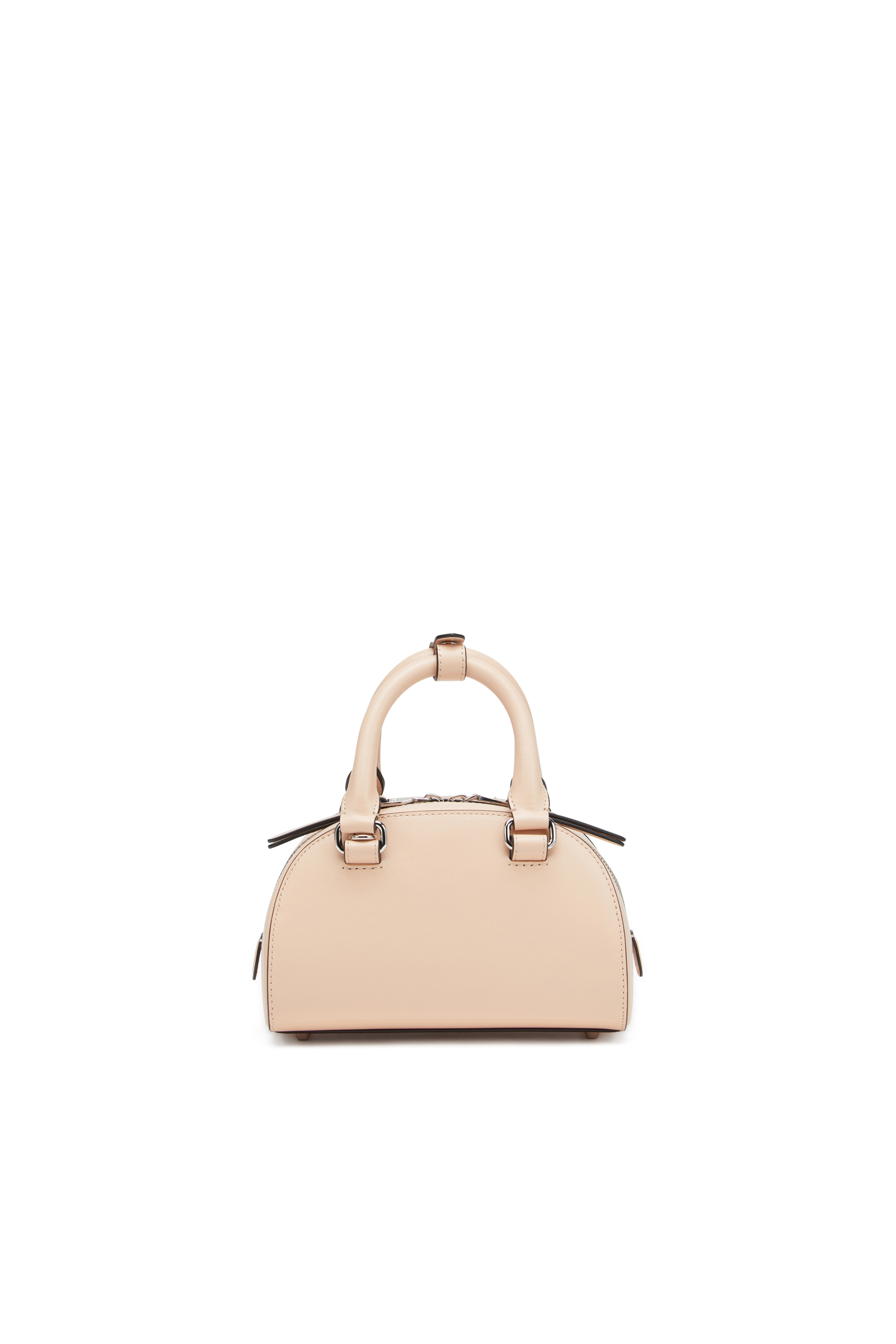 Diesel - 1DR DOME CROSSBODY, Female's 1DR Dome-Leather mini bowling bag in Pink - 3