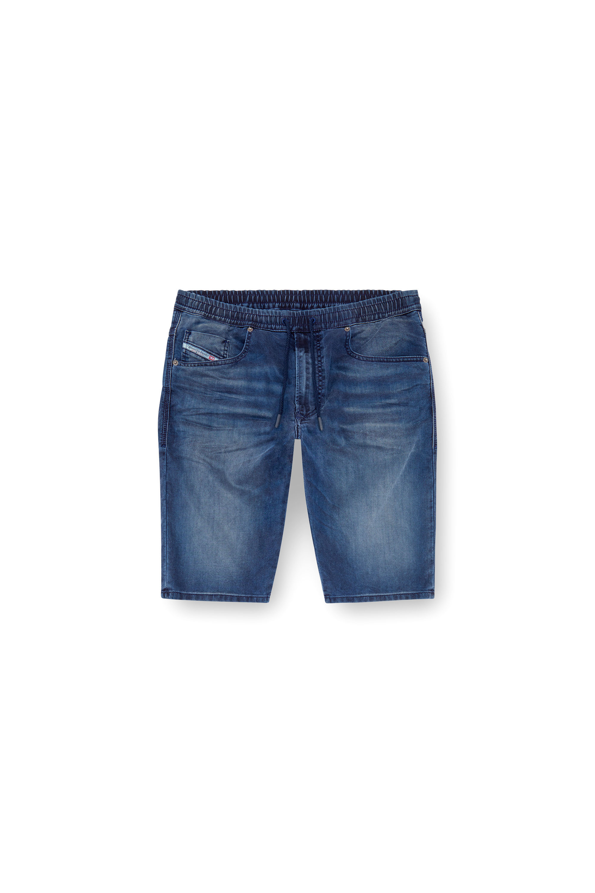 Diesel - 2033 D-KROOLEY-SHORT JOGG, Male's Chino shorts in JoggJeans in Medium Blue - 5