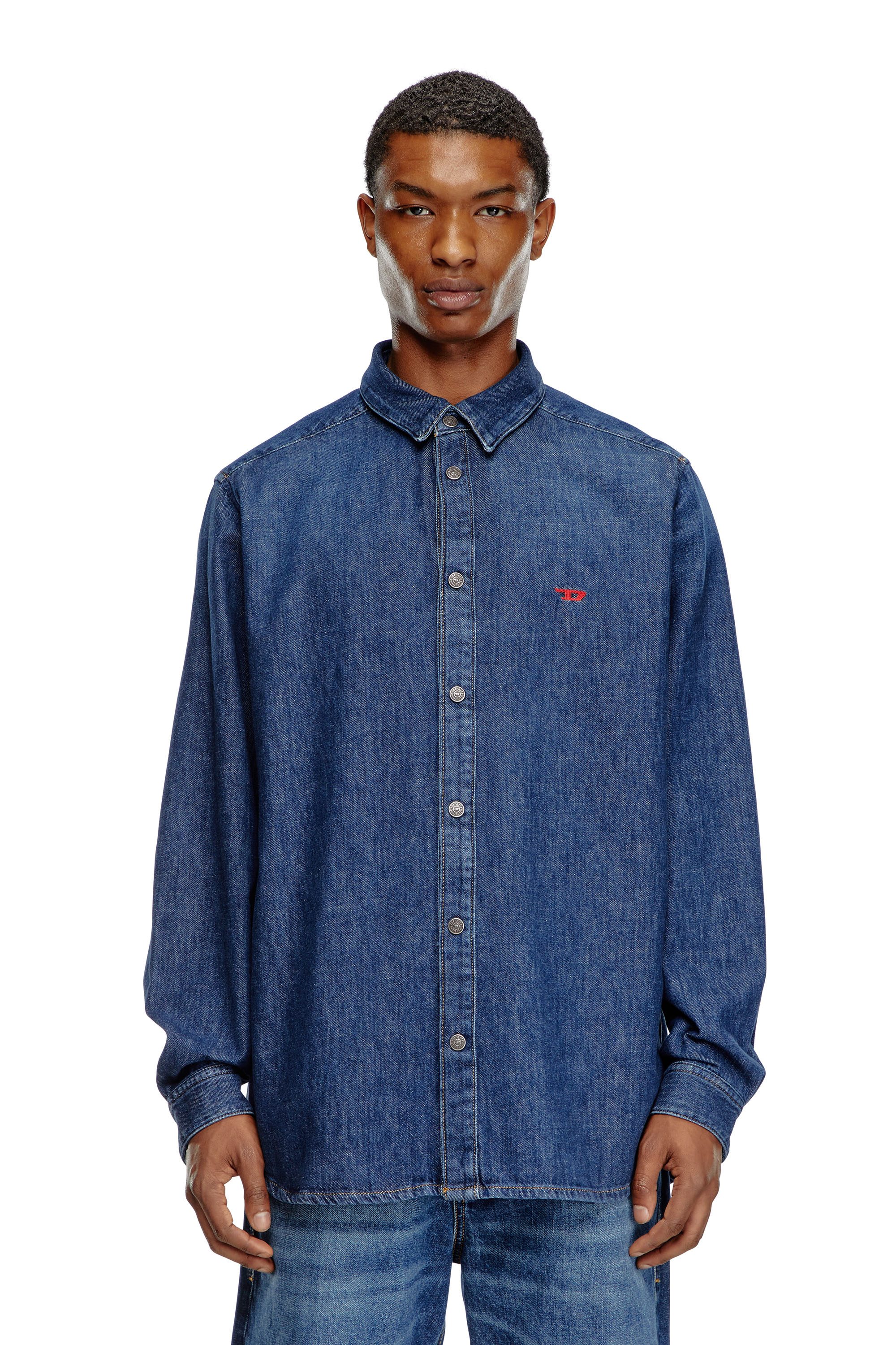 Diesel - D-SIMPLY, Chemise en denim Homme in Bleu - 4