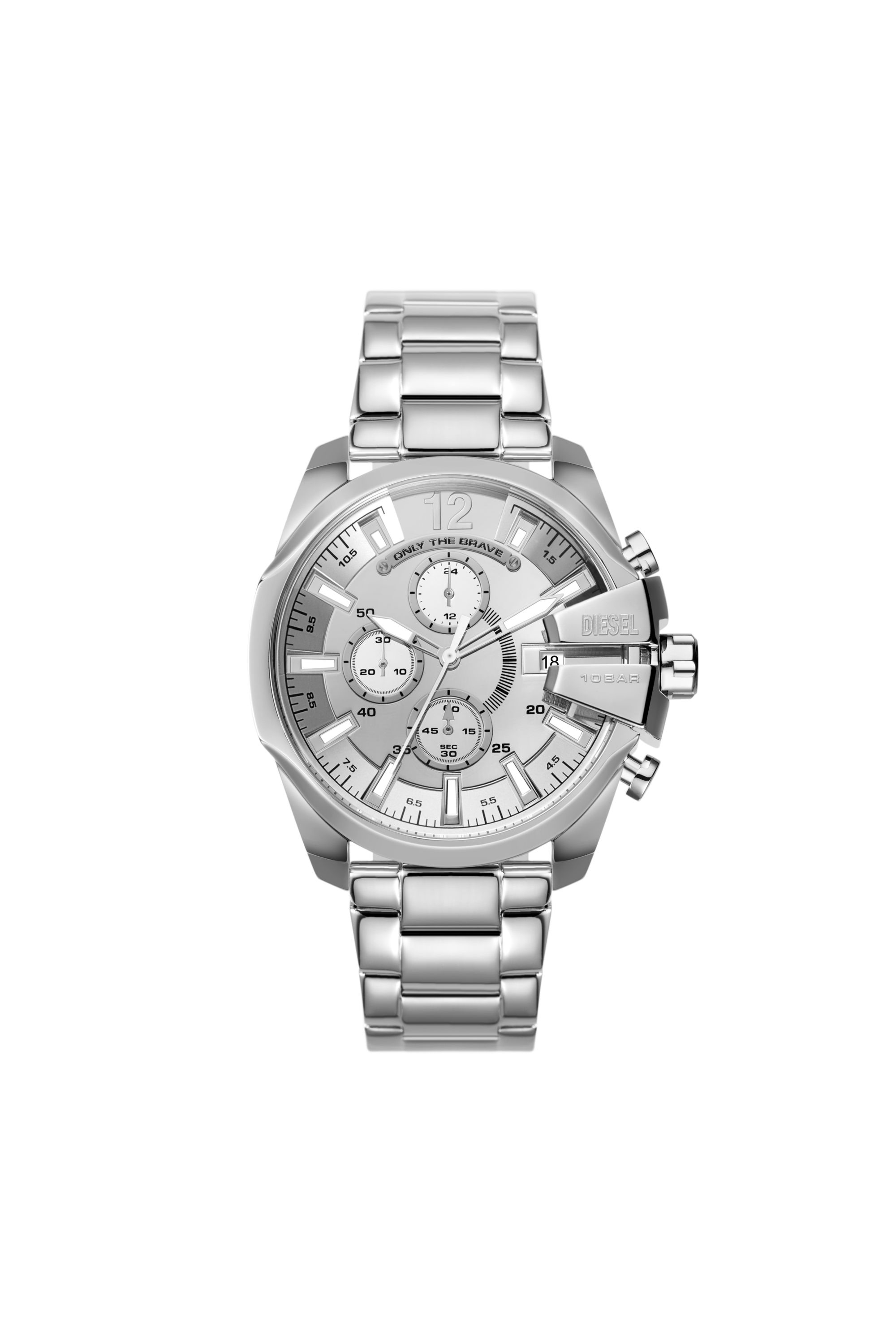 Diesel - DZ4652, Male Baby Chief chronograph stainless steel watch in Silver - Image 1