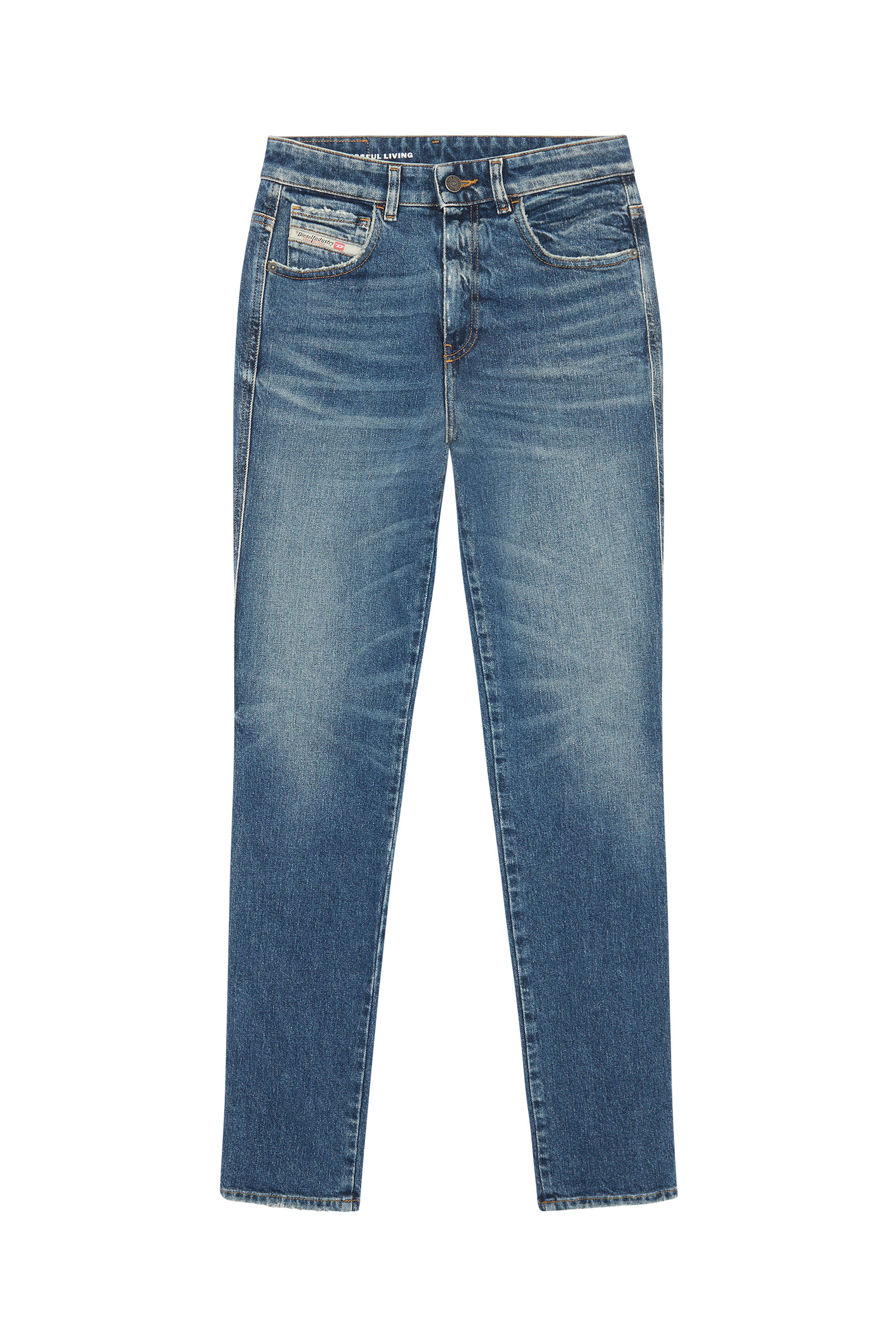 Diesel - 1994 007L1 Straight Jeans, Medium Blue - Image 1