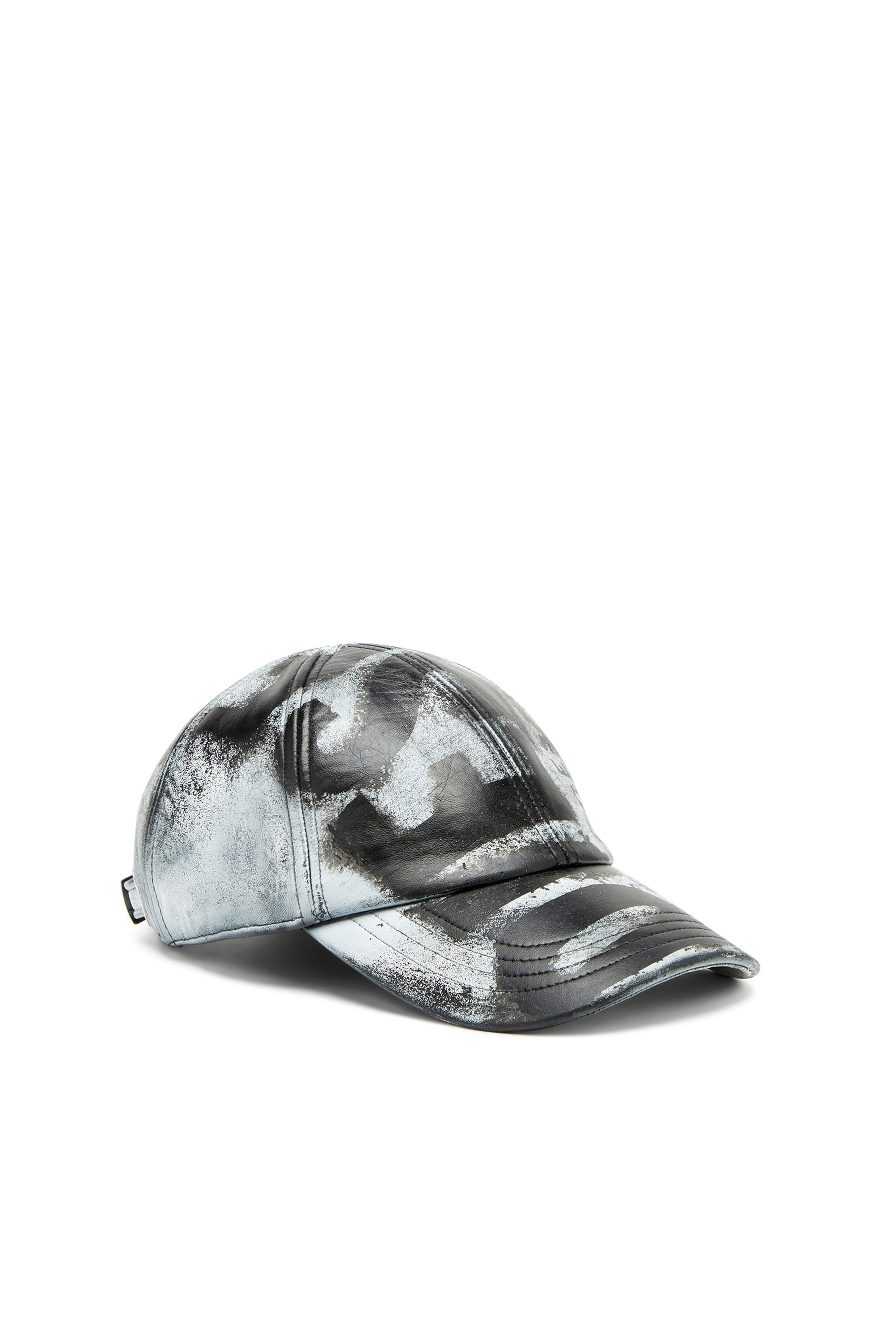 Diesel - C-BOYD, Male Baseball cap in treated leather in Multicolor - Image 1