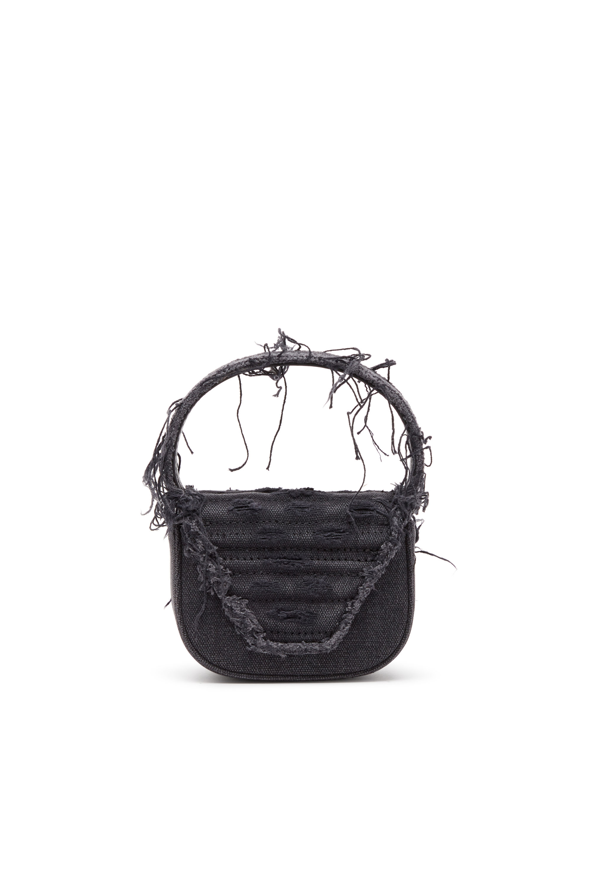 Diesel - 1DR XS, 1DR XS-Mini sac emblématique en toile et cuir Femme in Noir - 2