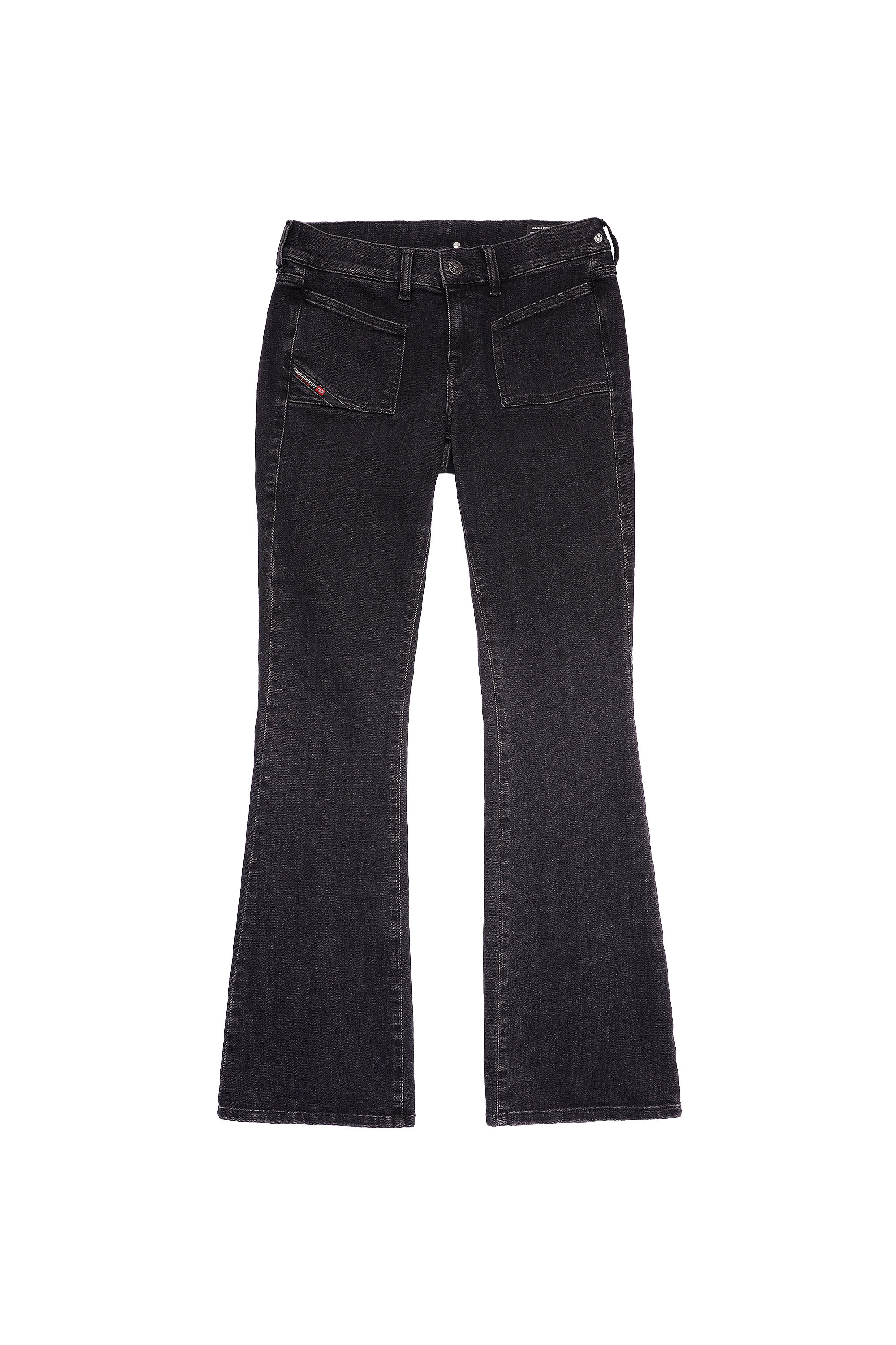 Diesel - 1969 D-EBBEY 09A66 Bootcut and Flare Jeans, Black/Dark Grey - Image 6