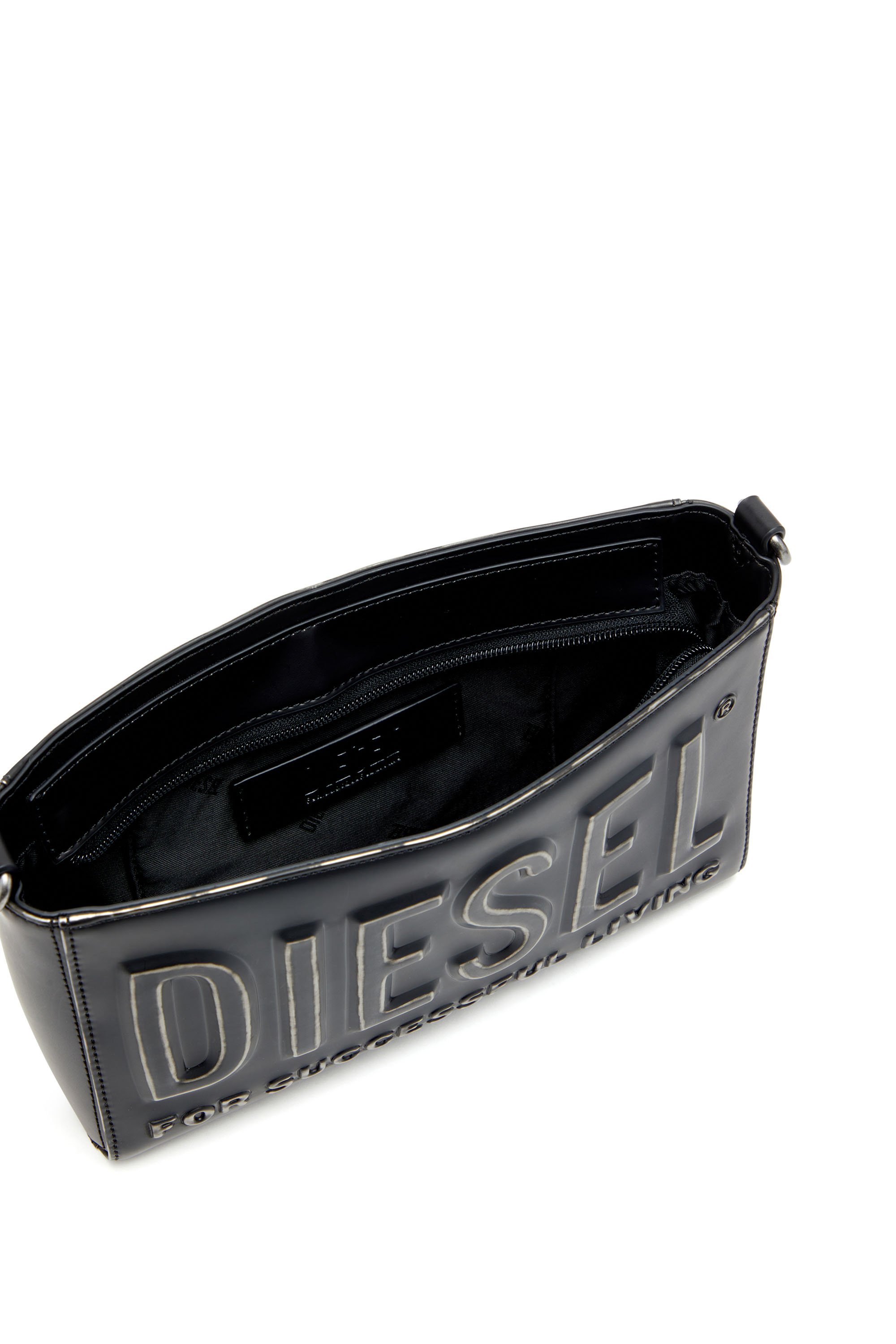 Diesel - DSL 3D CAMERA BAG X, Sac caméra en PU brossé Homme in Noir - 4