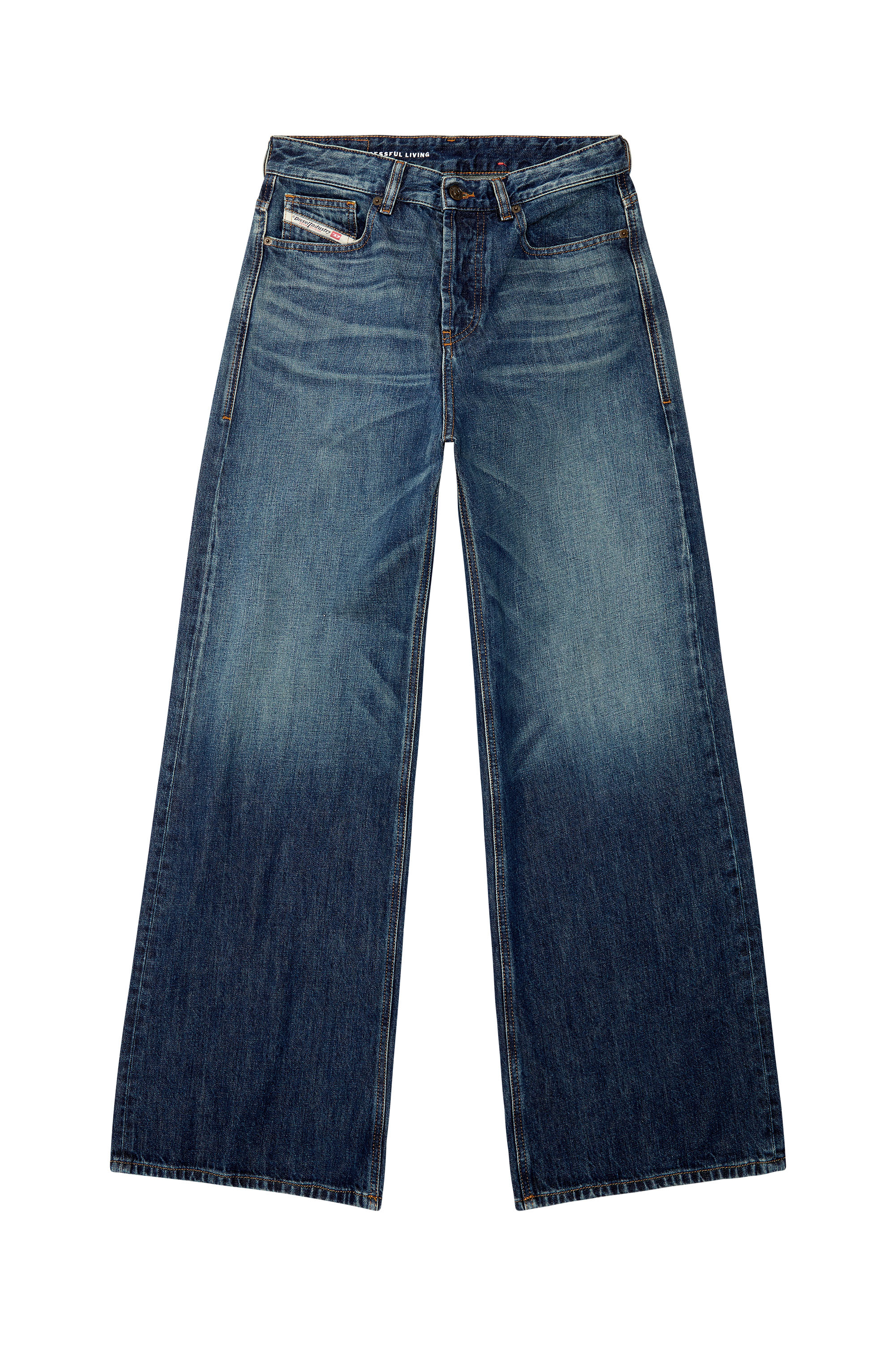 Diesel - Femme Straight Jeans 1996 D-Sire 09H59, Bleu Foncé - Image 7