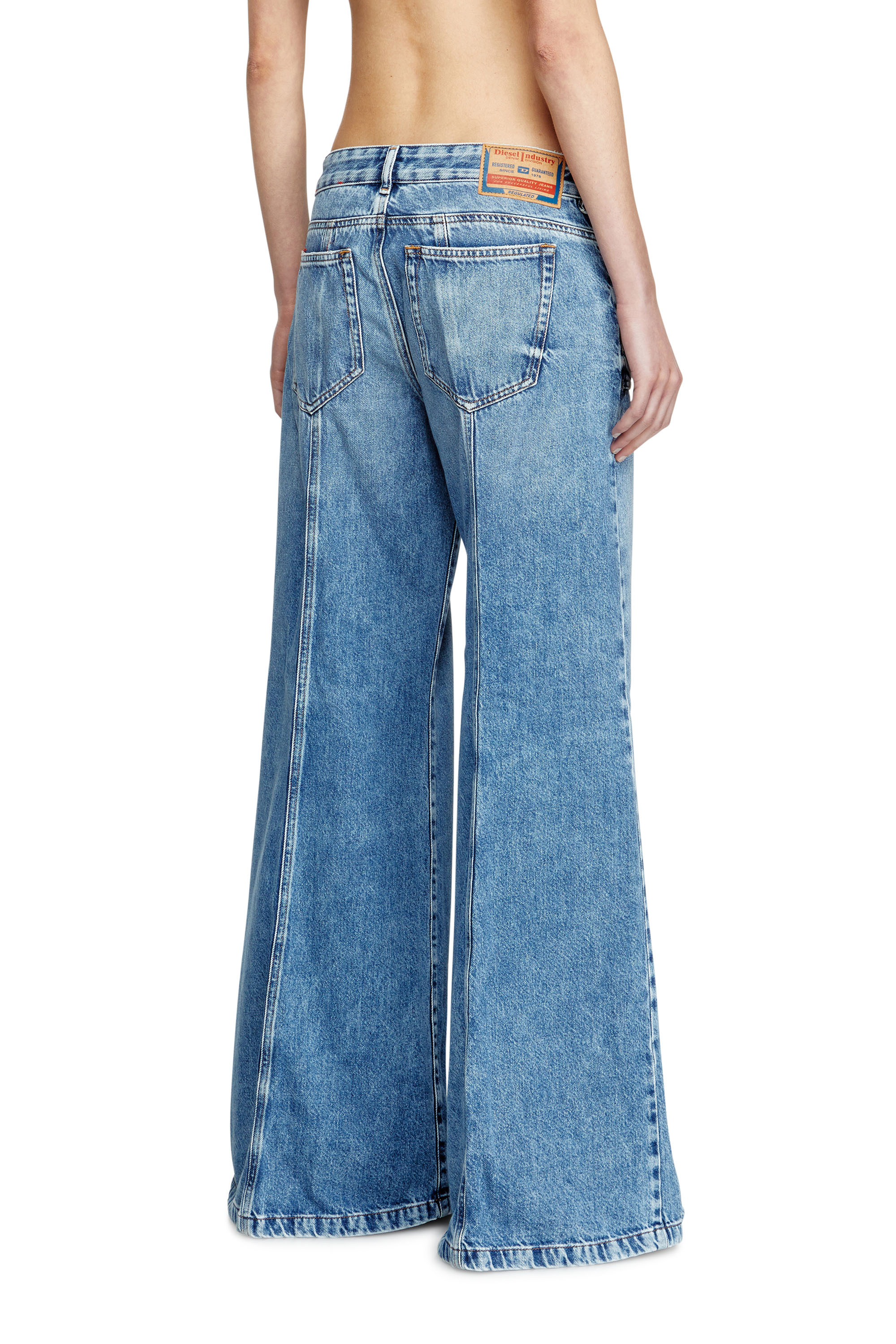 Diesel - Female's Flare Jeans D-Akii 09H95, Medium Blue - 4