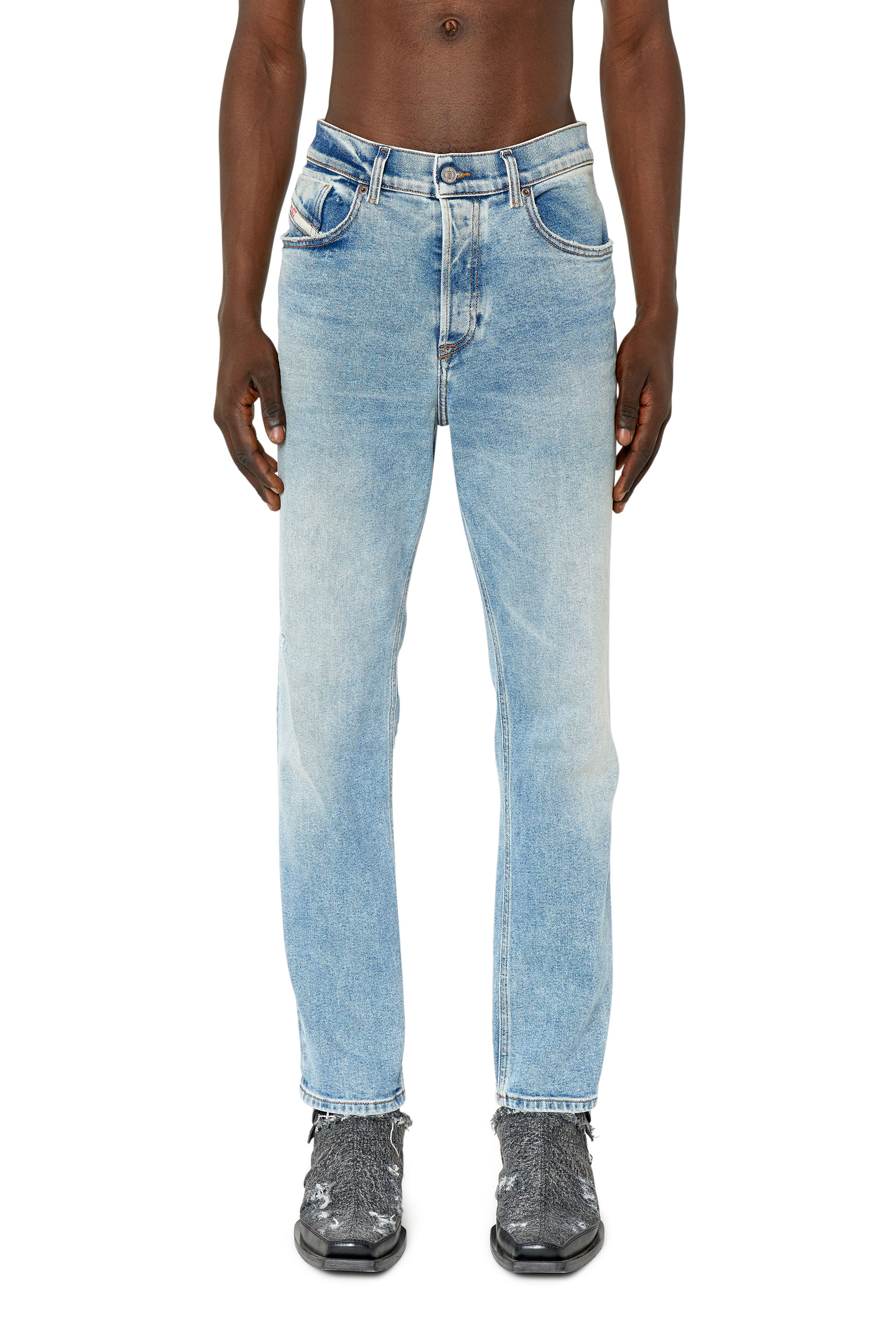 Diesel - Tapered Jeans 2005 D-Fining 09E86, Bleu Clair - Image 1