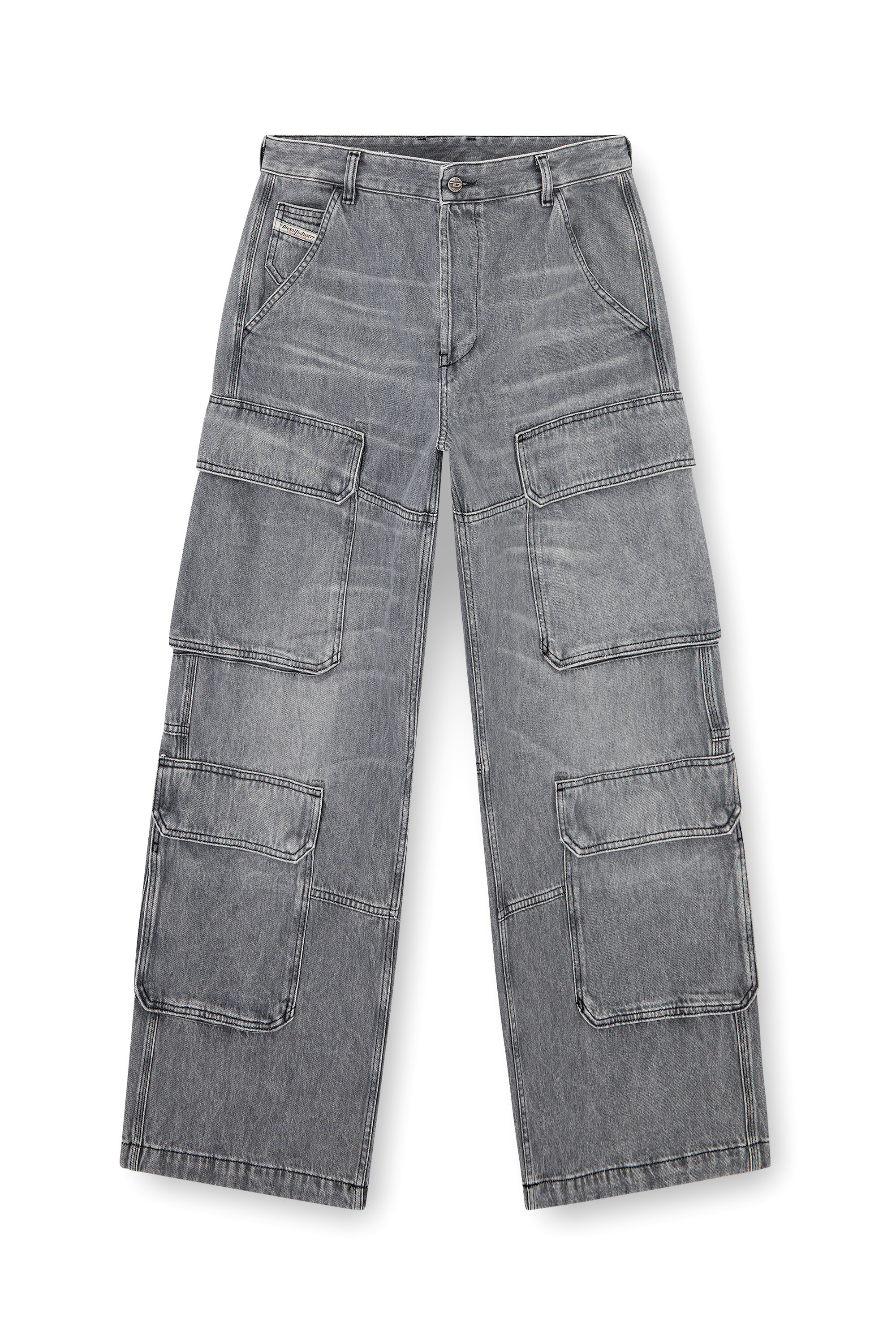 Diesel - Male's Relaxed Jeans D-Touch 0DCBE, Light Grey - 1