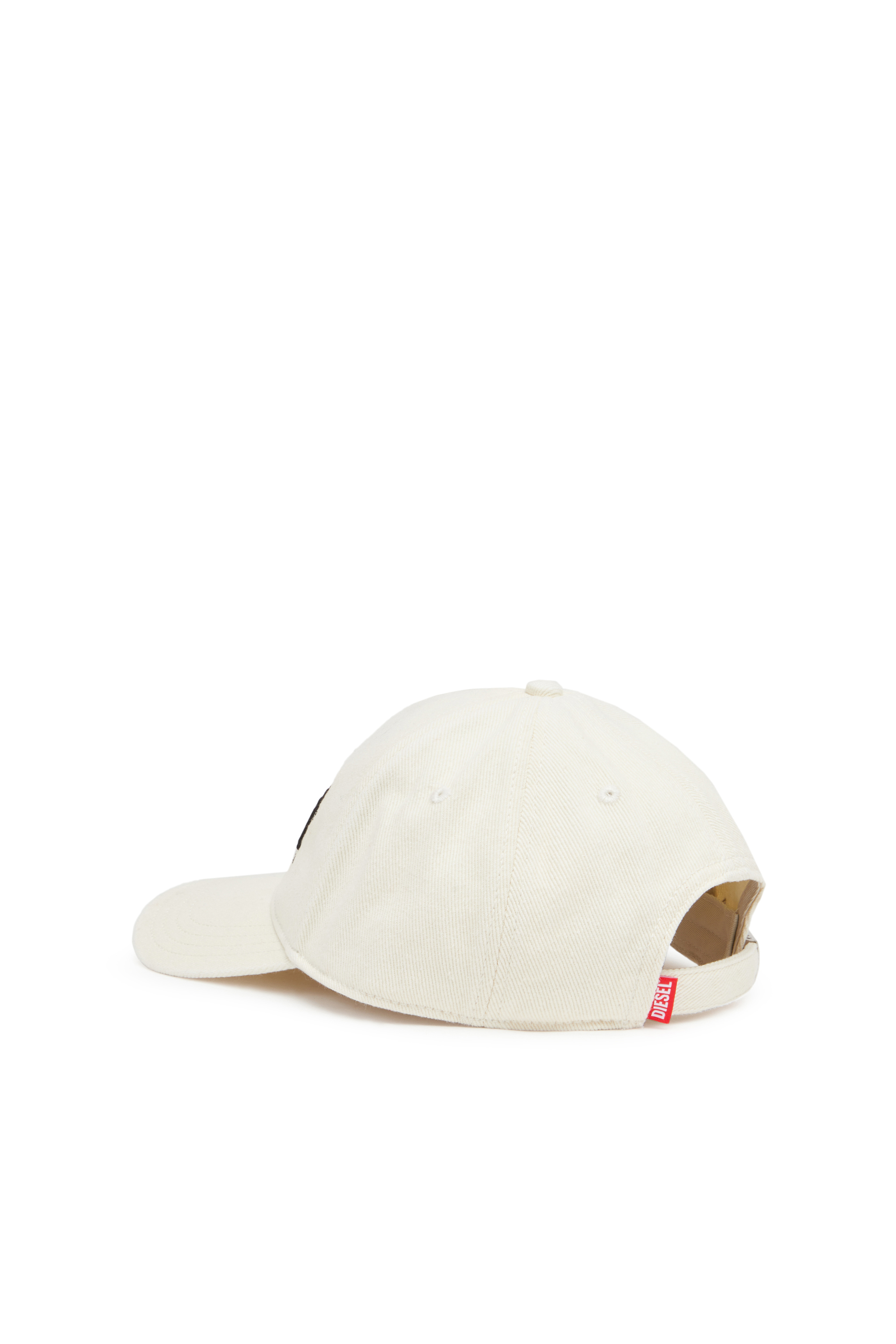 Diesel - CORRY-DIV-WASH, Casquette de baseball avec logo brodé Homme in Blanc - 2