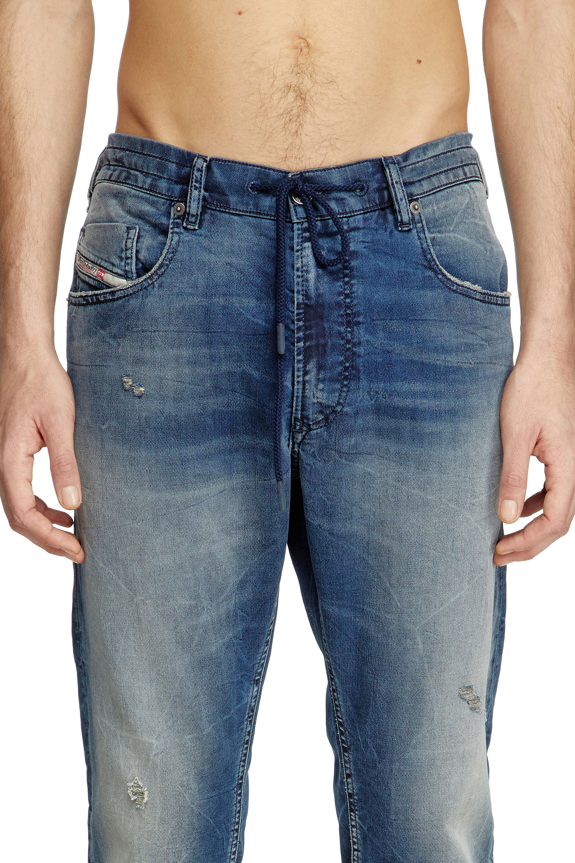 Diesel - Regular 2030 D-Krooley Joggjeans® 068PI Homme, Bleu moyen - Image 5