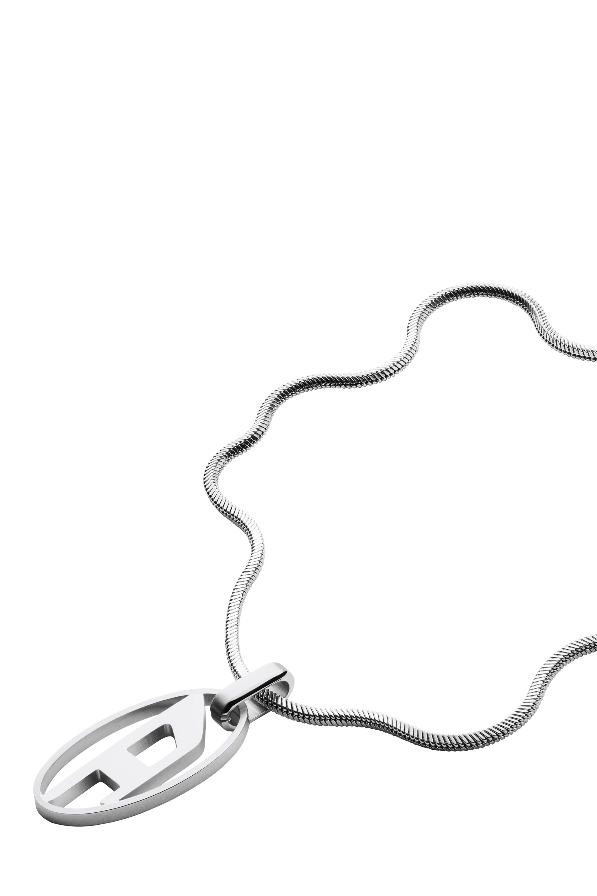 Diesel - DX1342, Unisex Stainless steel pendant necklace in Silver - Image 1