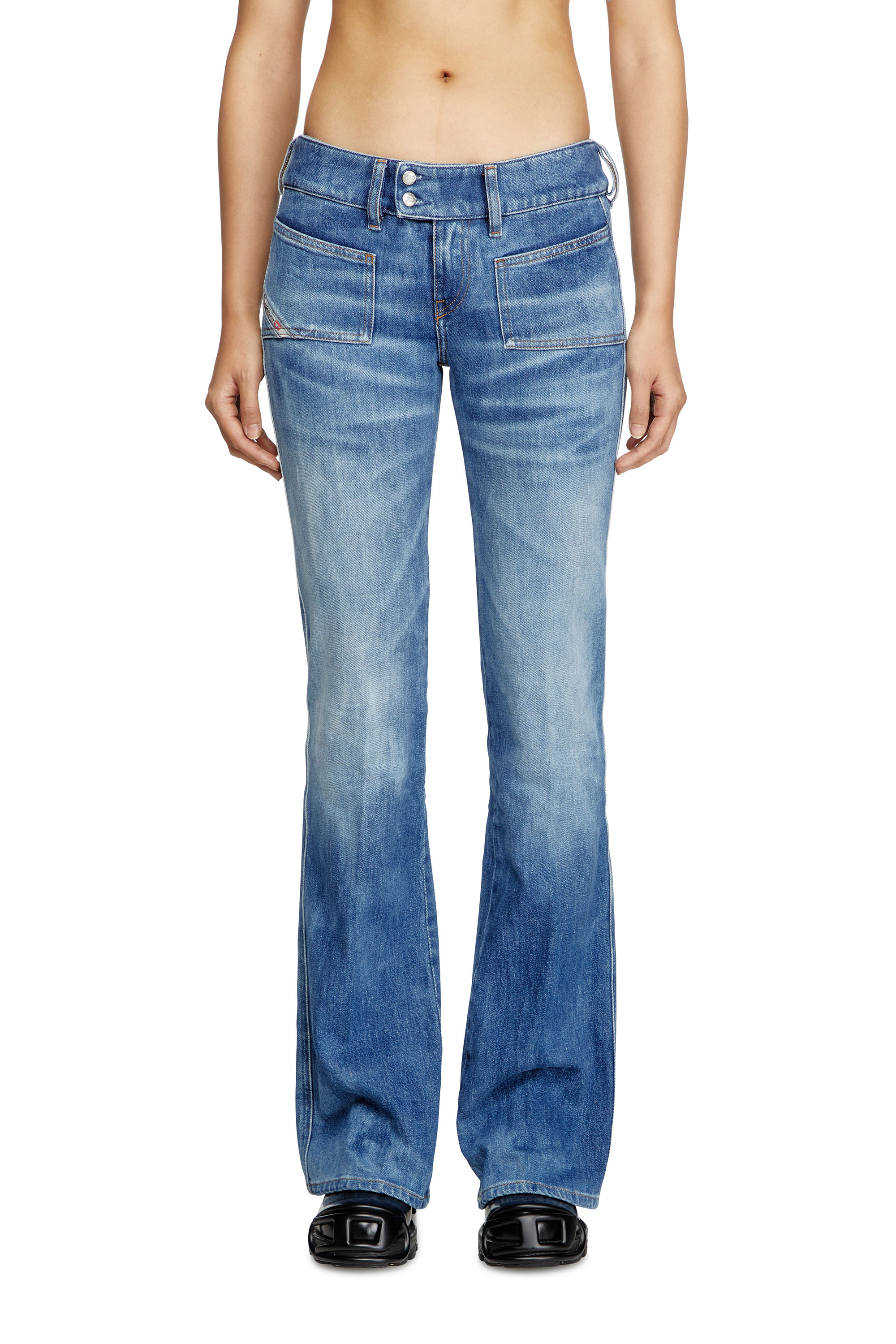 Diesel - Female's Bootcut Jeans D-Hush 09L19, Medium Blue - 1