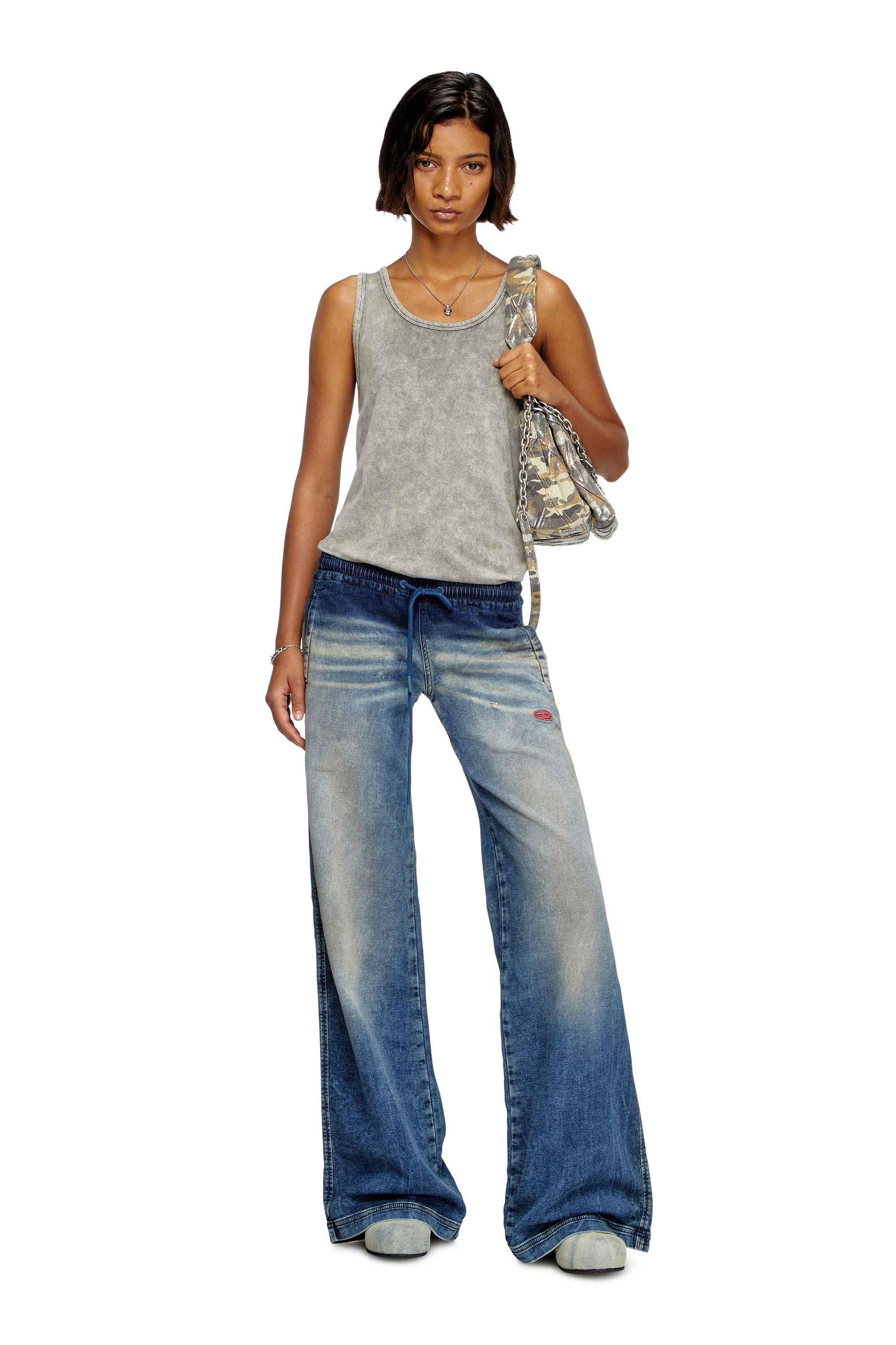 Diesel - Relaxed 2078 D-Ainty Joggjeans® 068PQ Femme, Bleu moyen - Image 1