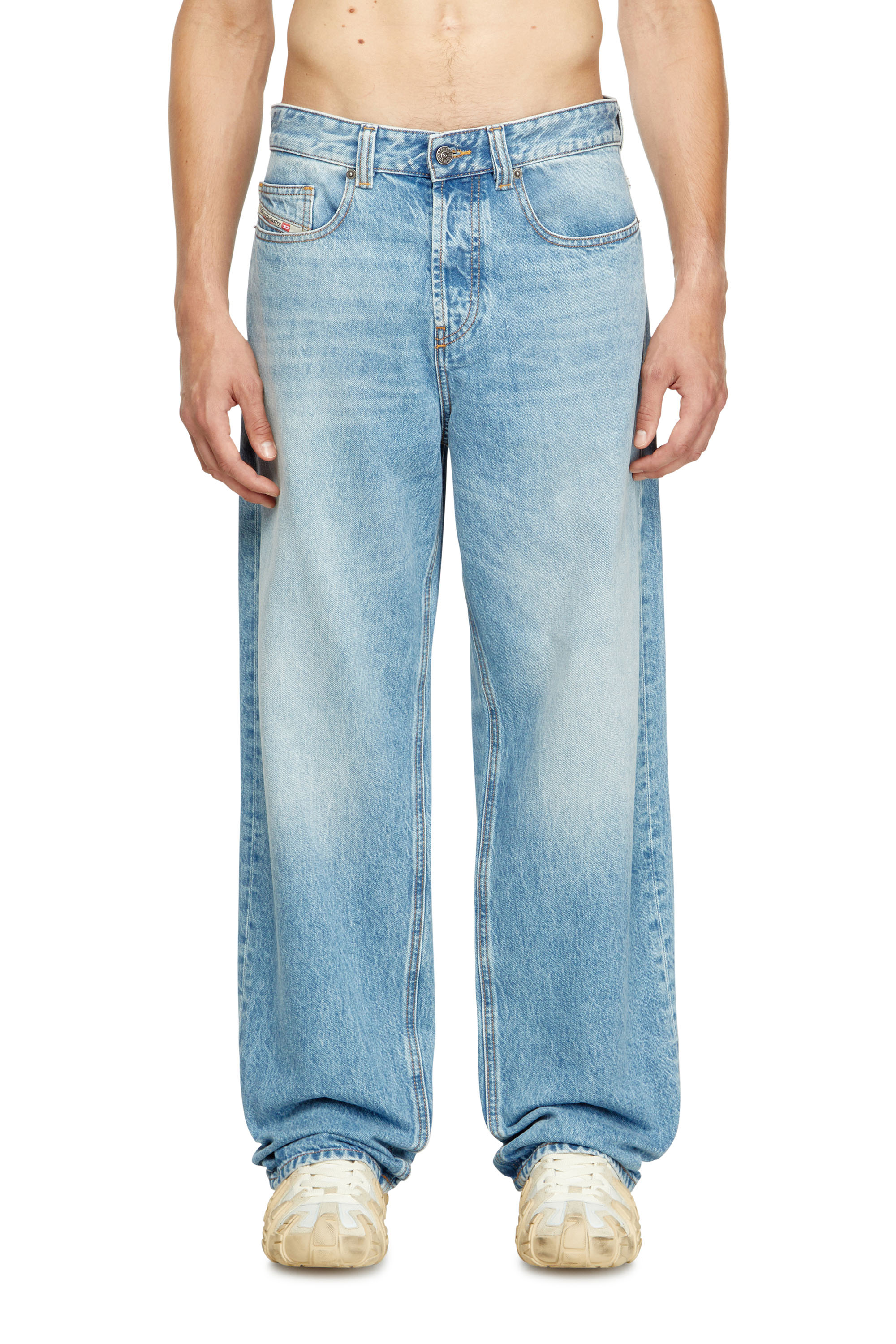 Diesel - Male's Relaxed Jeans 2001 D-Macro 09I29, Light Blue - 1