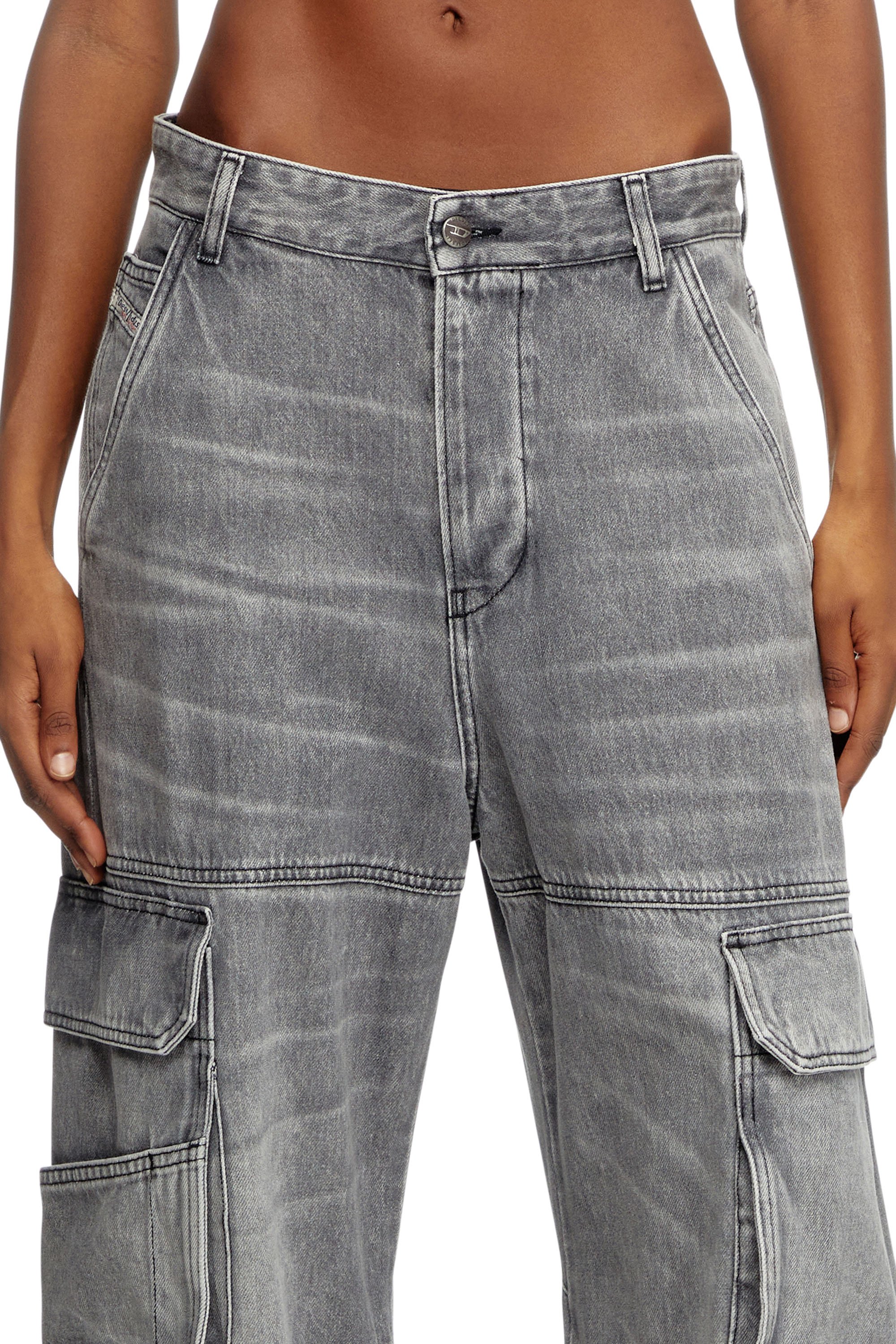 Diesel - Female's Relaxed Jeans 1996 D-Sire 0DCBE, Light Grey - 5