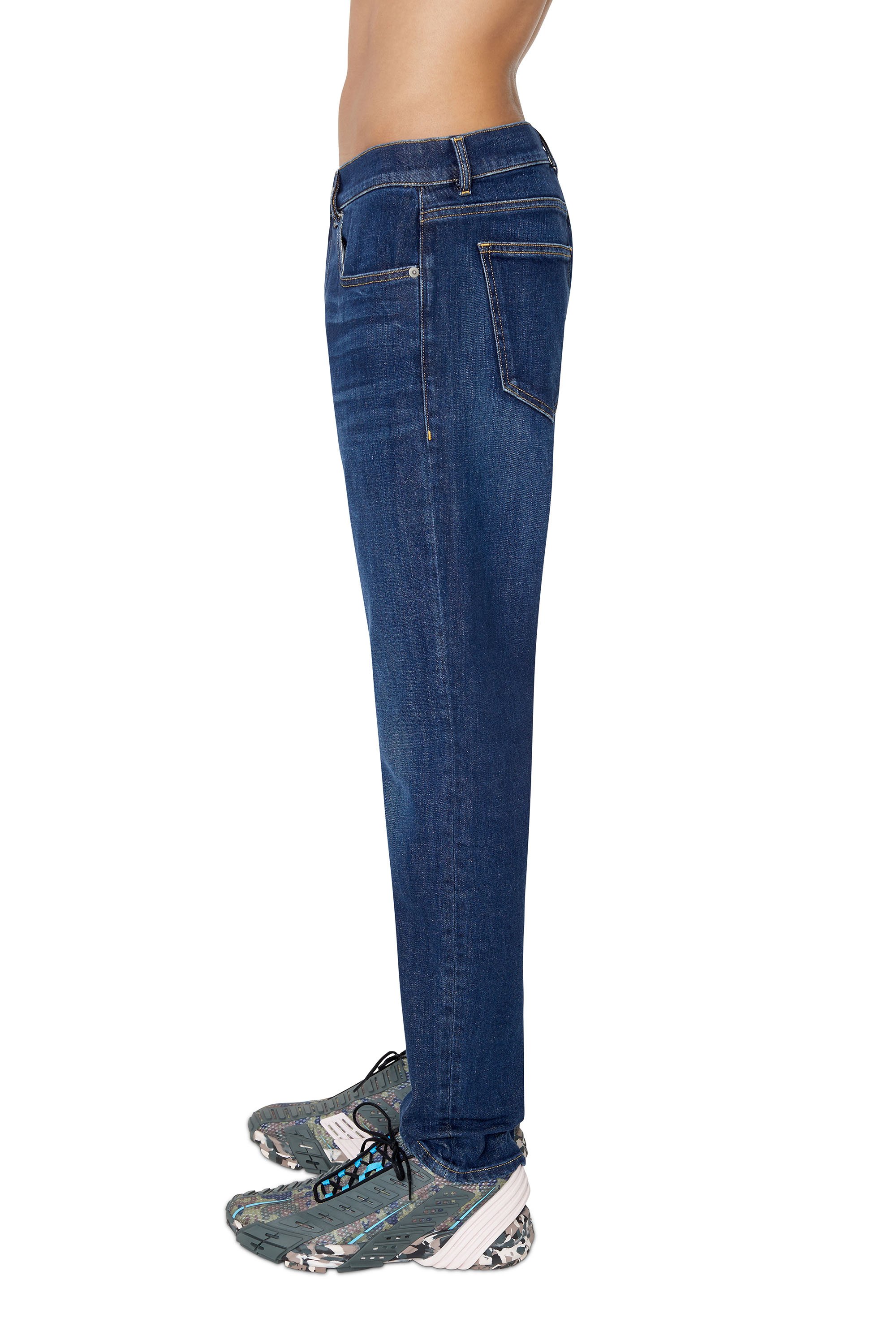 Diesel - Slim Jeans 2019 D-Strukt 09B90, Bleu Foncé - Image 4