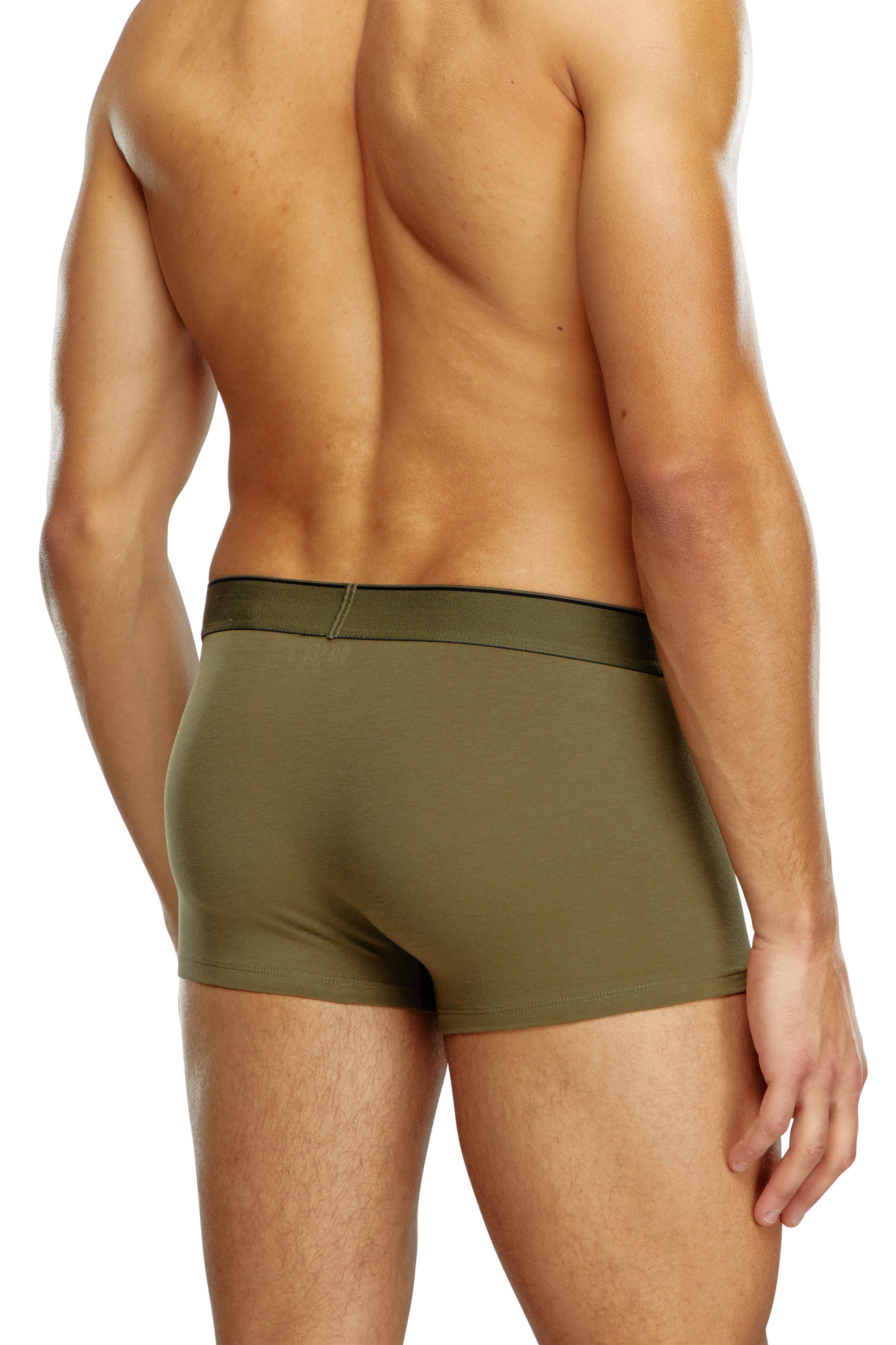 Diesel - UMBX-DAMIENTHREEPACK, Male's 3-pack boxer briefs plain and camo in Military Green - 3