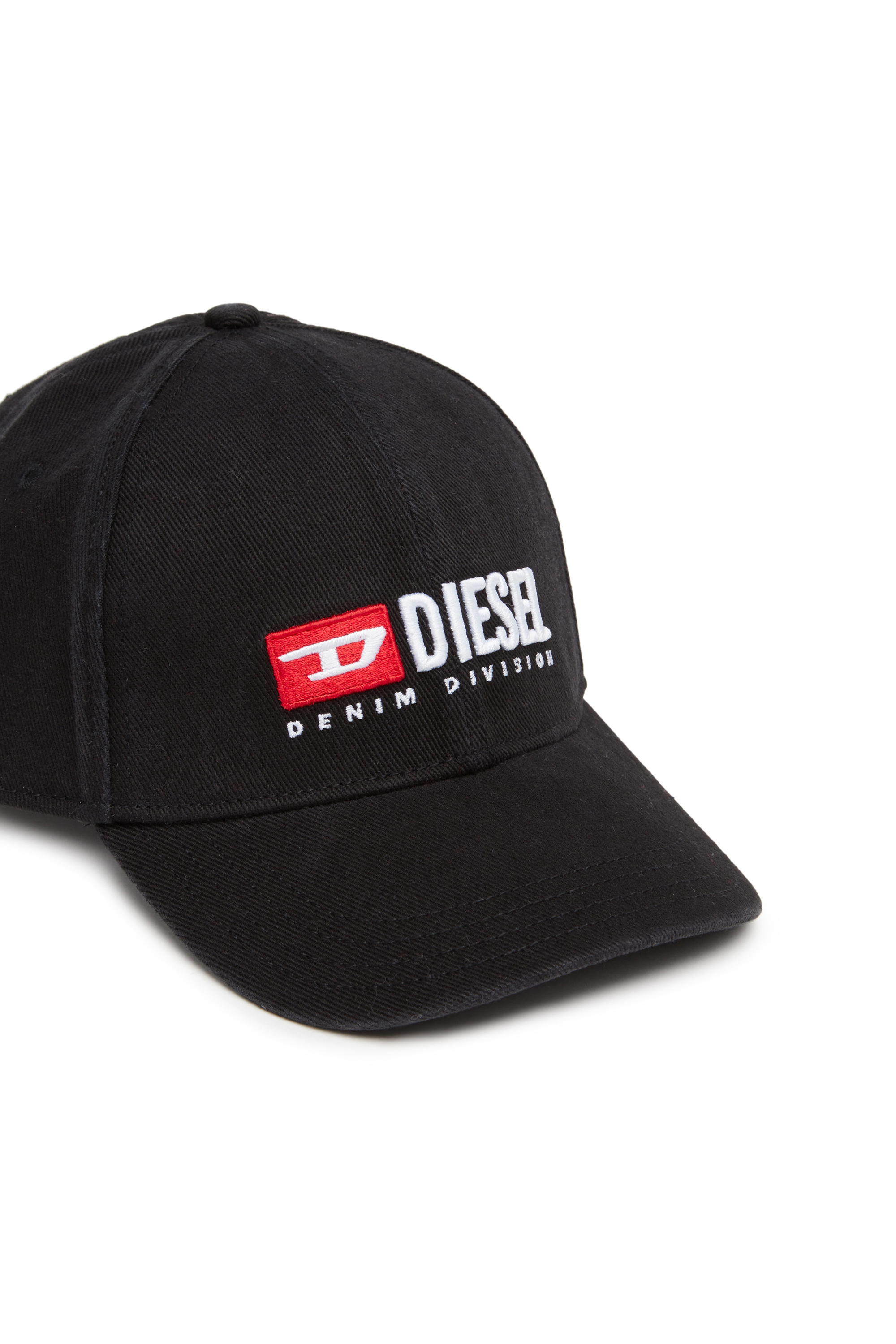 Diesel - CORRY-DIV-WASH, Male's Baseball cap with logo embroidery in Black - 3