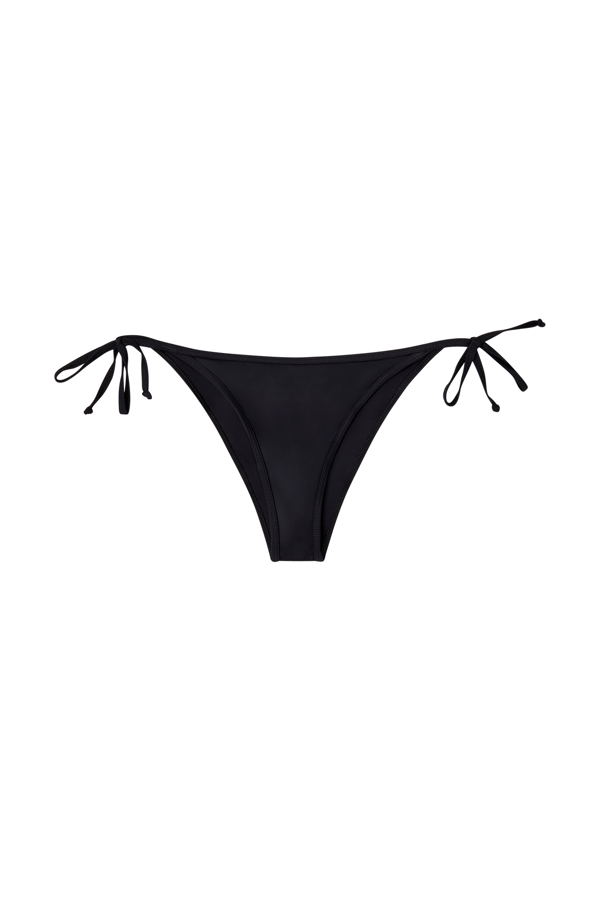 Diesel - BRAZILIAN-D-CORE, Female's Tie-side bikini bottoms with logo back in Black - 4