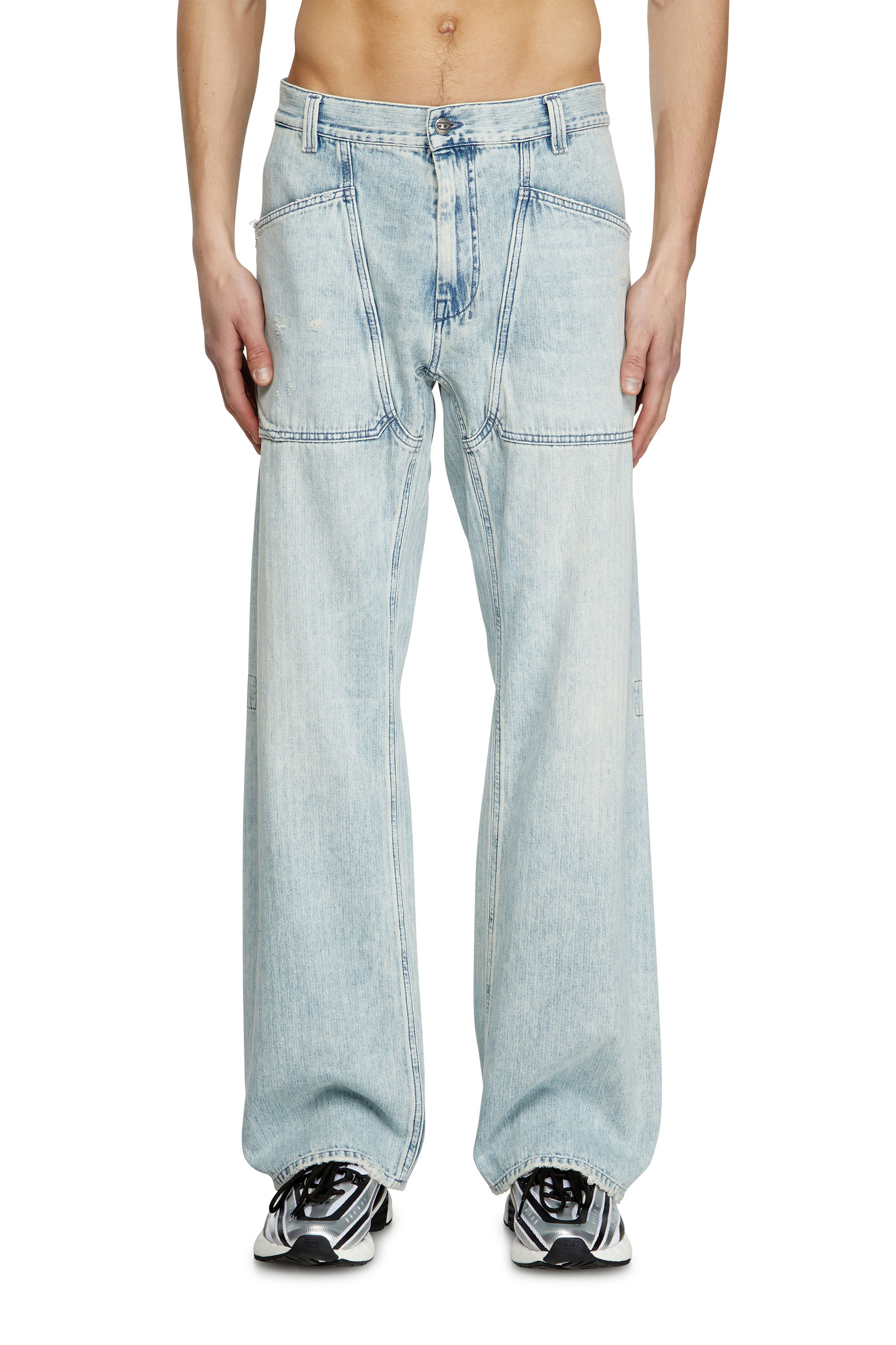 Diesel - Male's Relaxed Jeans D-Zeta 09L60, Light Blue - 1