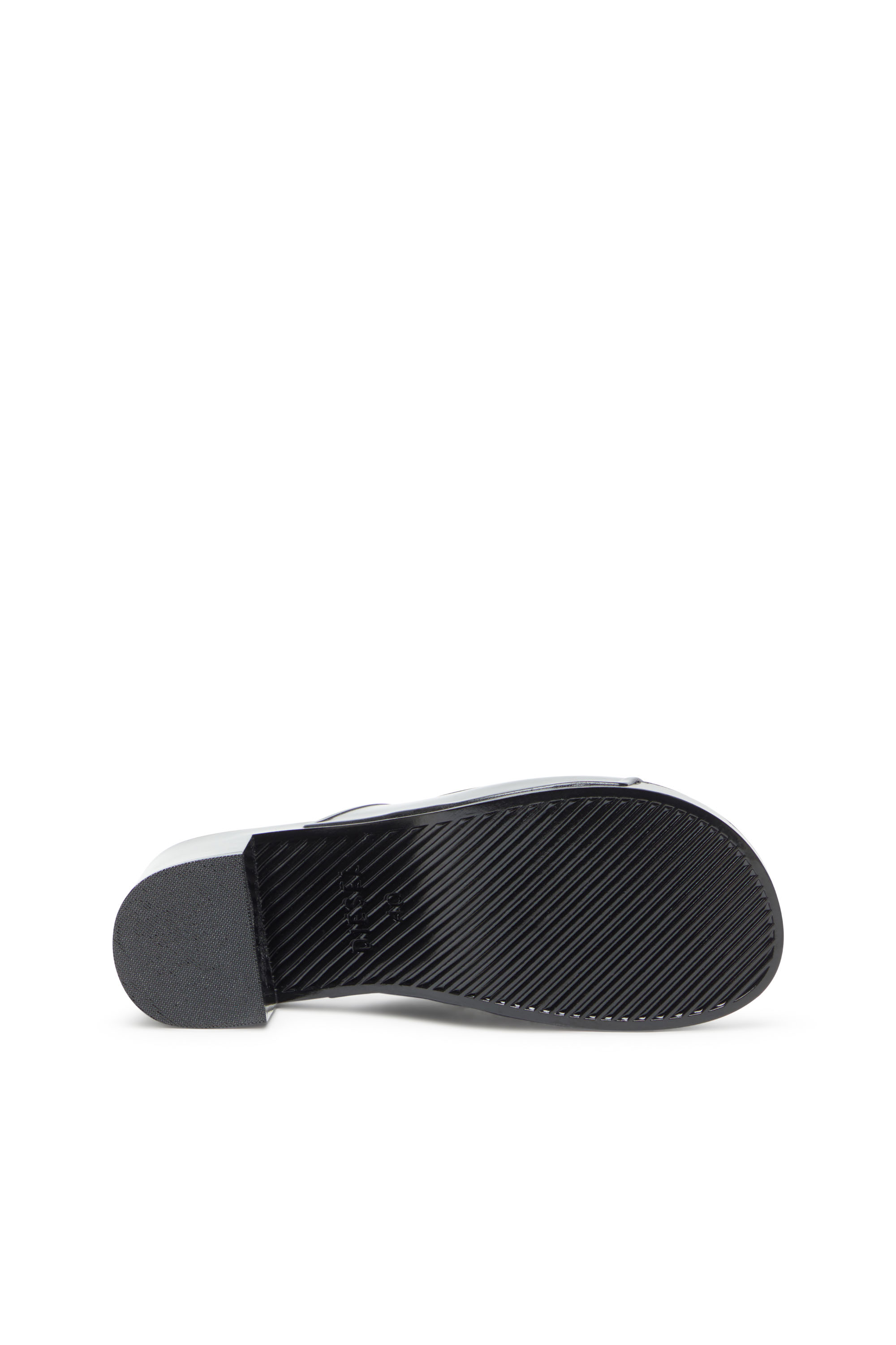 Diesel - SA-BONNIE, Female's Heeled rubber slides with cut-out logo in Black - 4