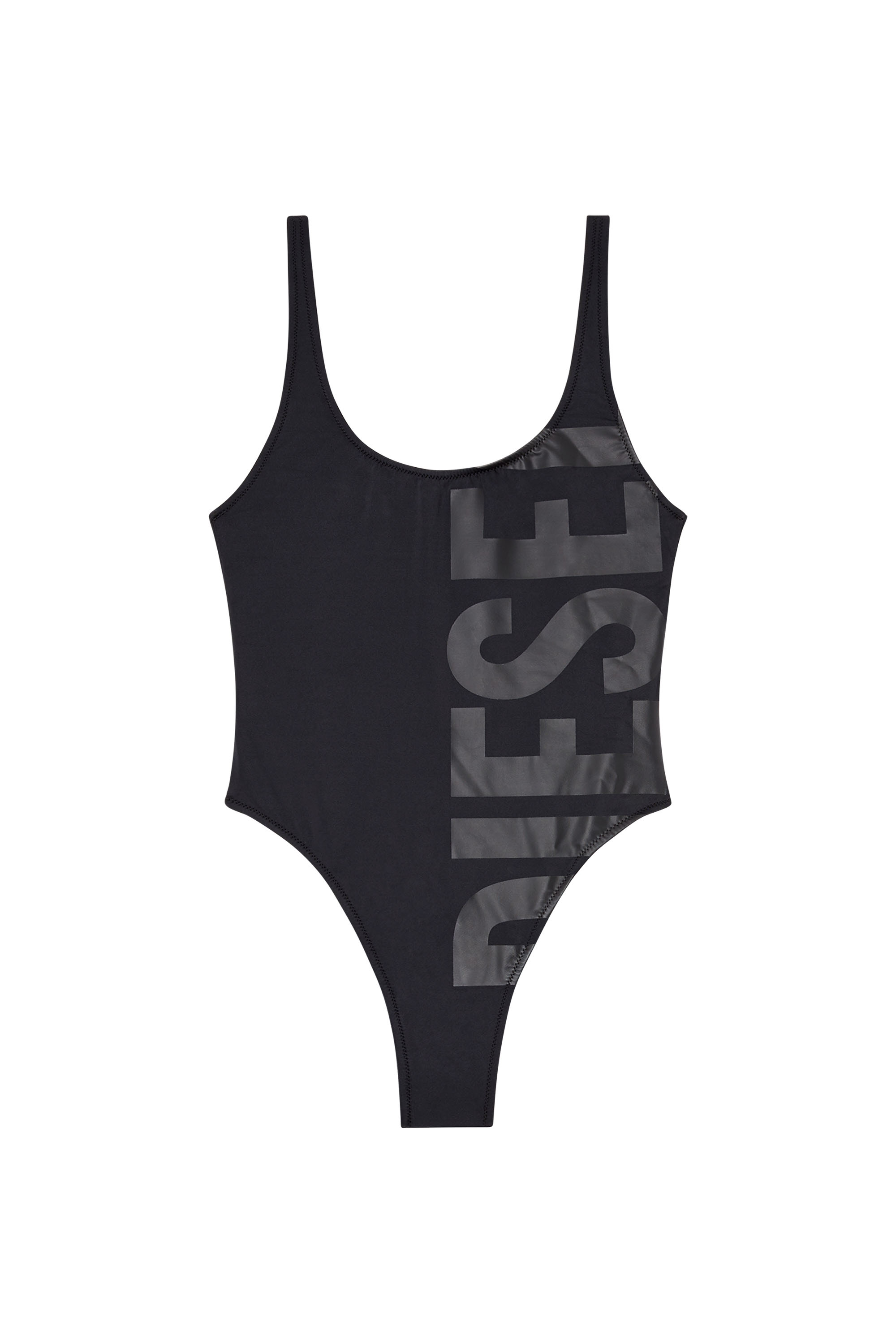 Diesel - BFSW-KYLIA, Female's Swimsuit with maxi Diesel print in Black - 4