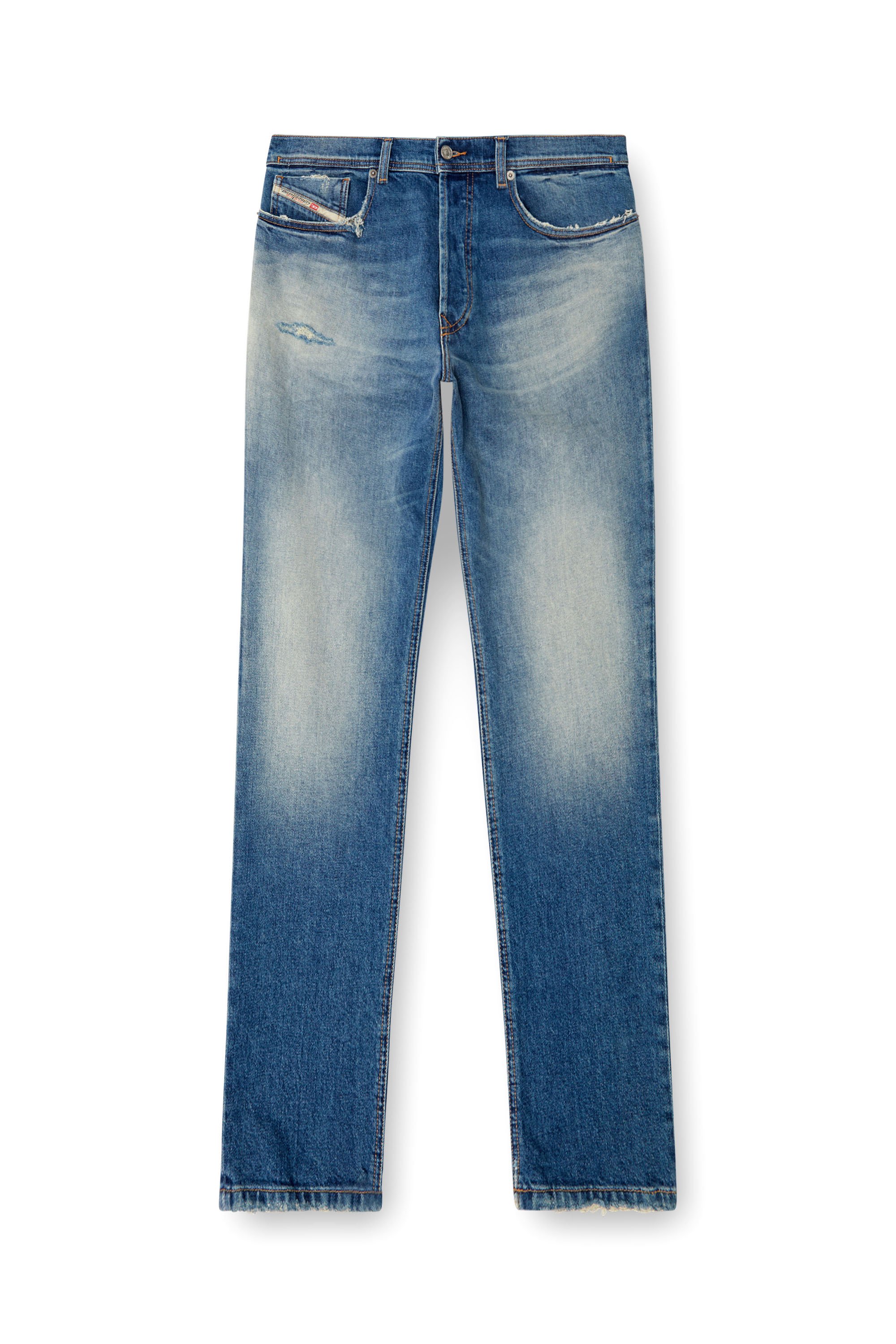 Diesel - Regular Jeans 2023 D-Finitive 0BMBY Homme, Bleu moyen - Image 3