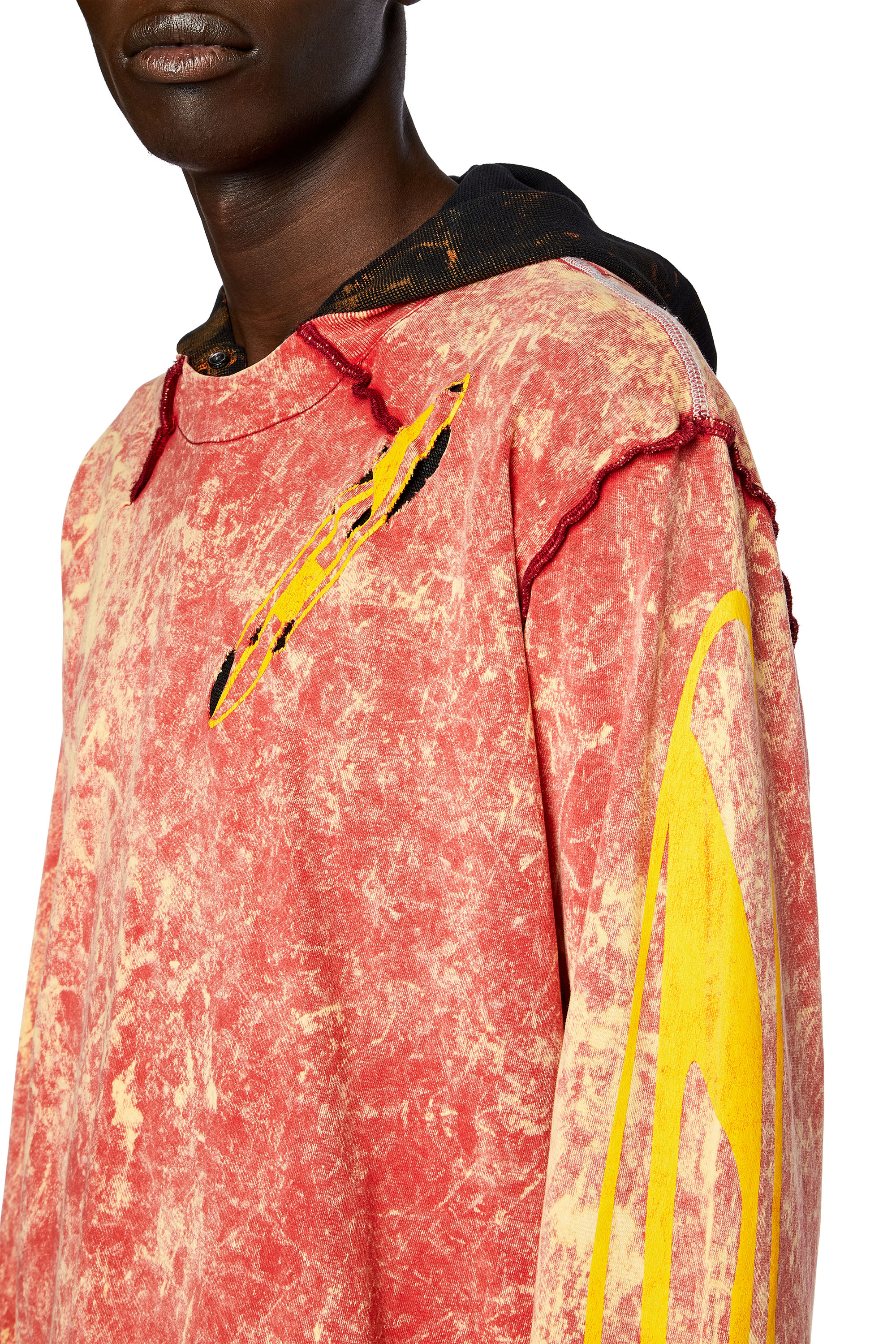 Diesel - T-CRAMIVOLKK-LS, Rouge - Image 3