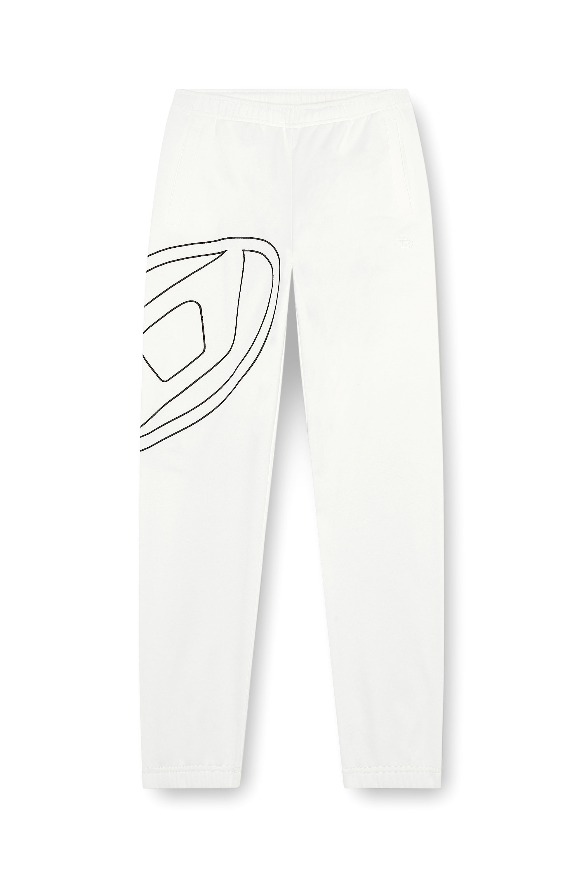 Diesel - P-MARKY-MEGOVAL-D, Homme Pantalon de survêtement avec méga oval D in Blanc - Image 4
