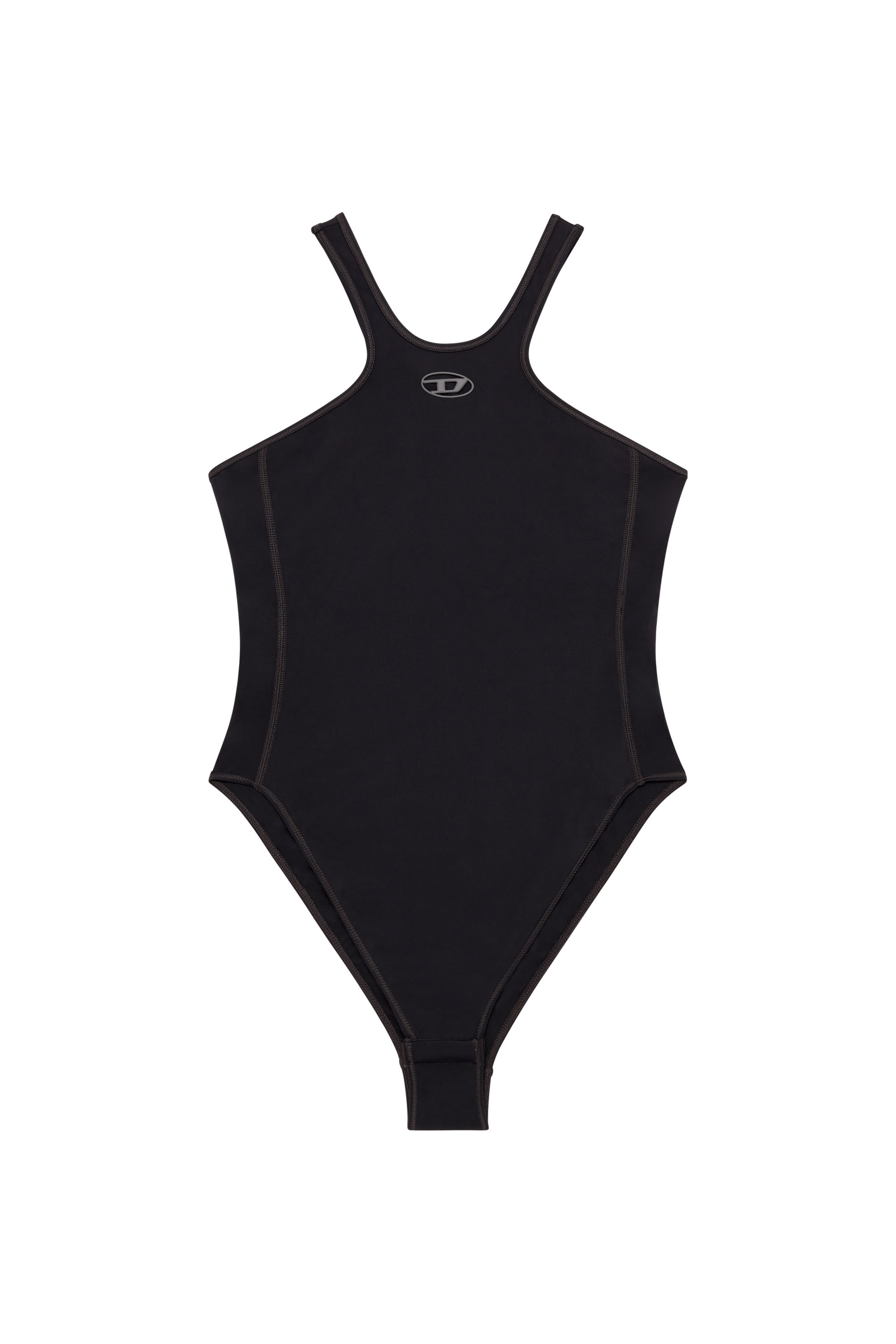 Diesel - CHRISTIE-UTLT, Body stretch avec détail Oval D Femme in Noir - 4
