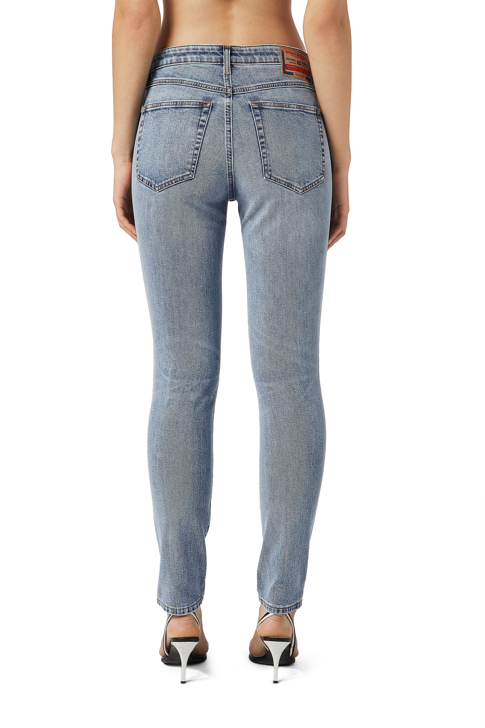 Diesel - 2015 BABHILA 069YX Skinny Jeans, Bleu Clair - Image 2
