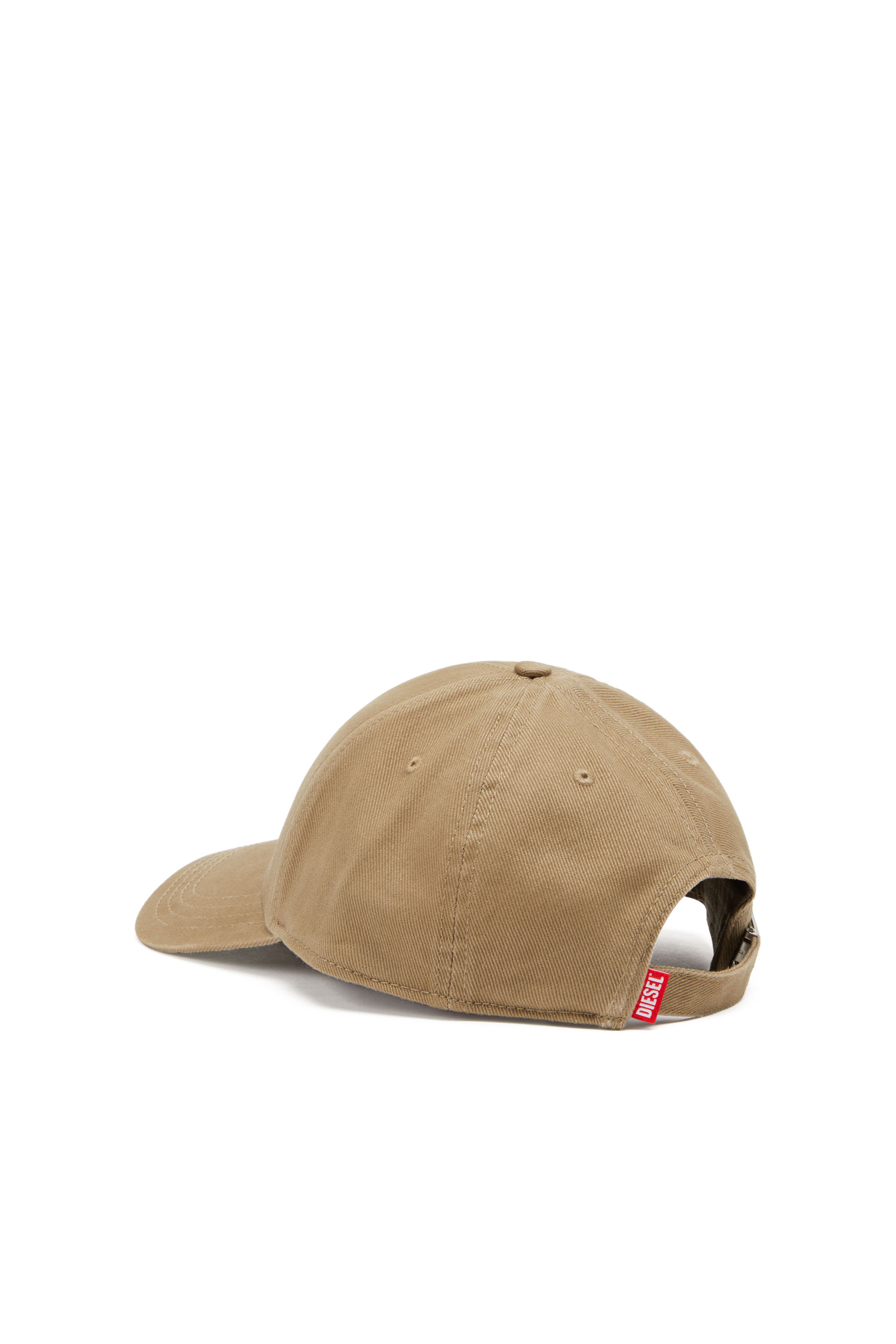 Diesel - C-RUN-WASH, Male's Baseball cap in washed cotton twill in Light Brown - 2