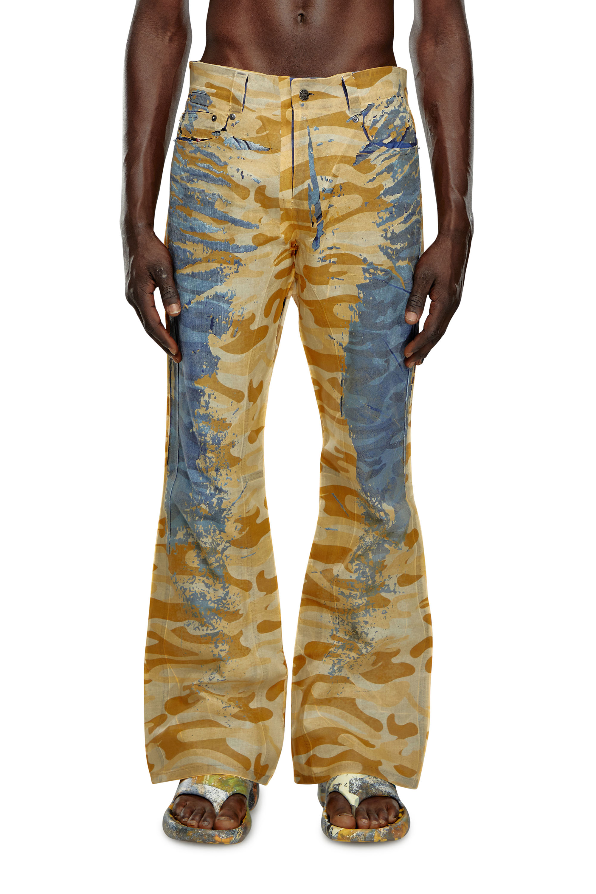 Diesel - P-FRO-DEV, Male Camo pants with peel-off muslin in Multicolor - Image 2