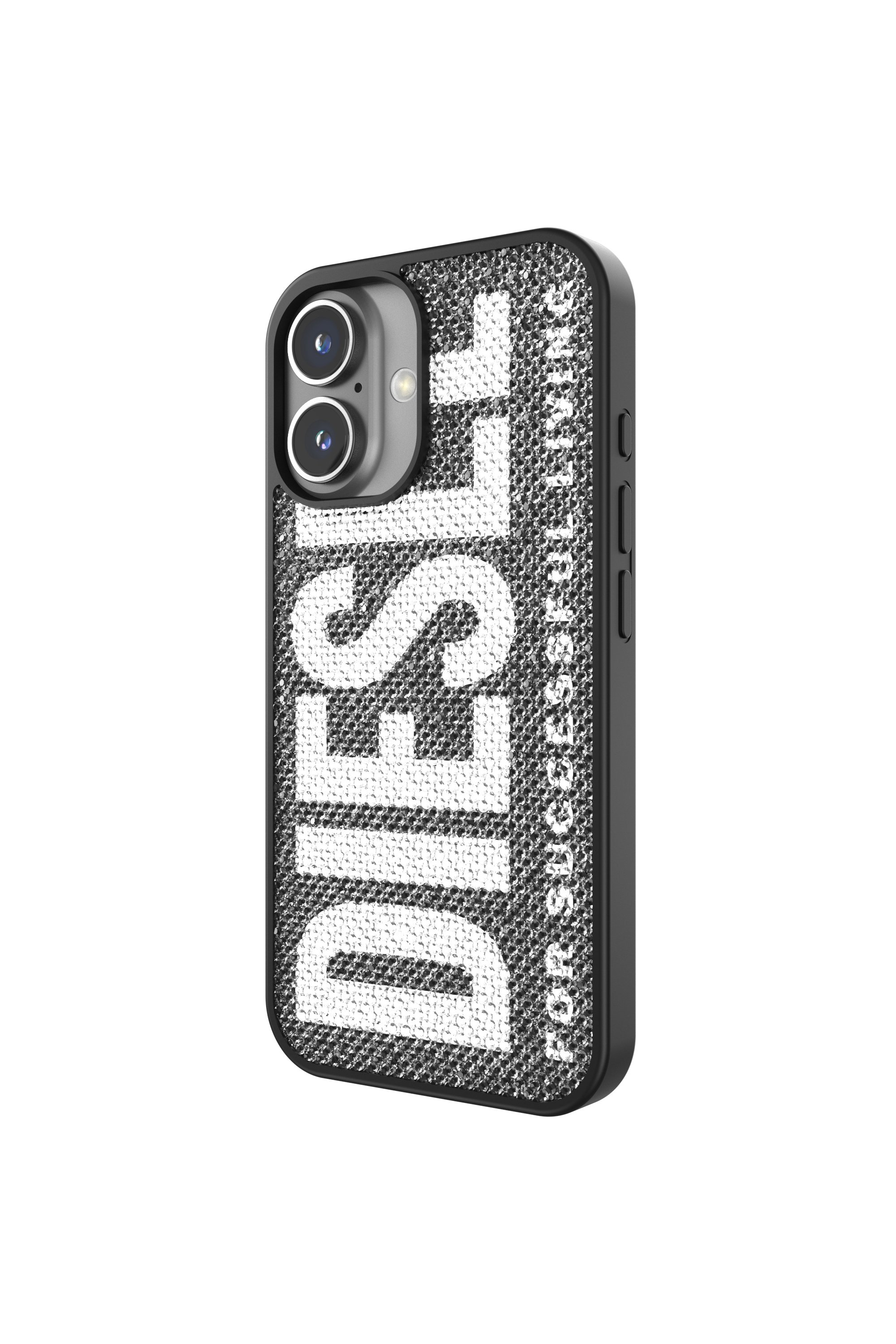 Diesel - 60183 MOULDED CASE, Unisex's Swarovski Crystal Case for iP 16 in Black - 5