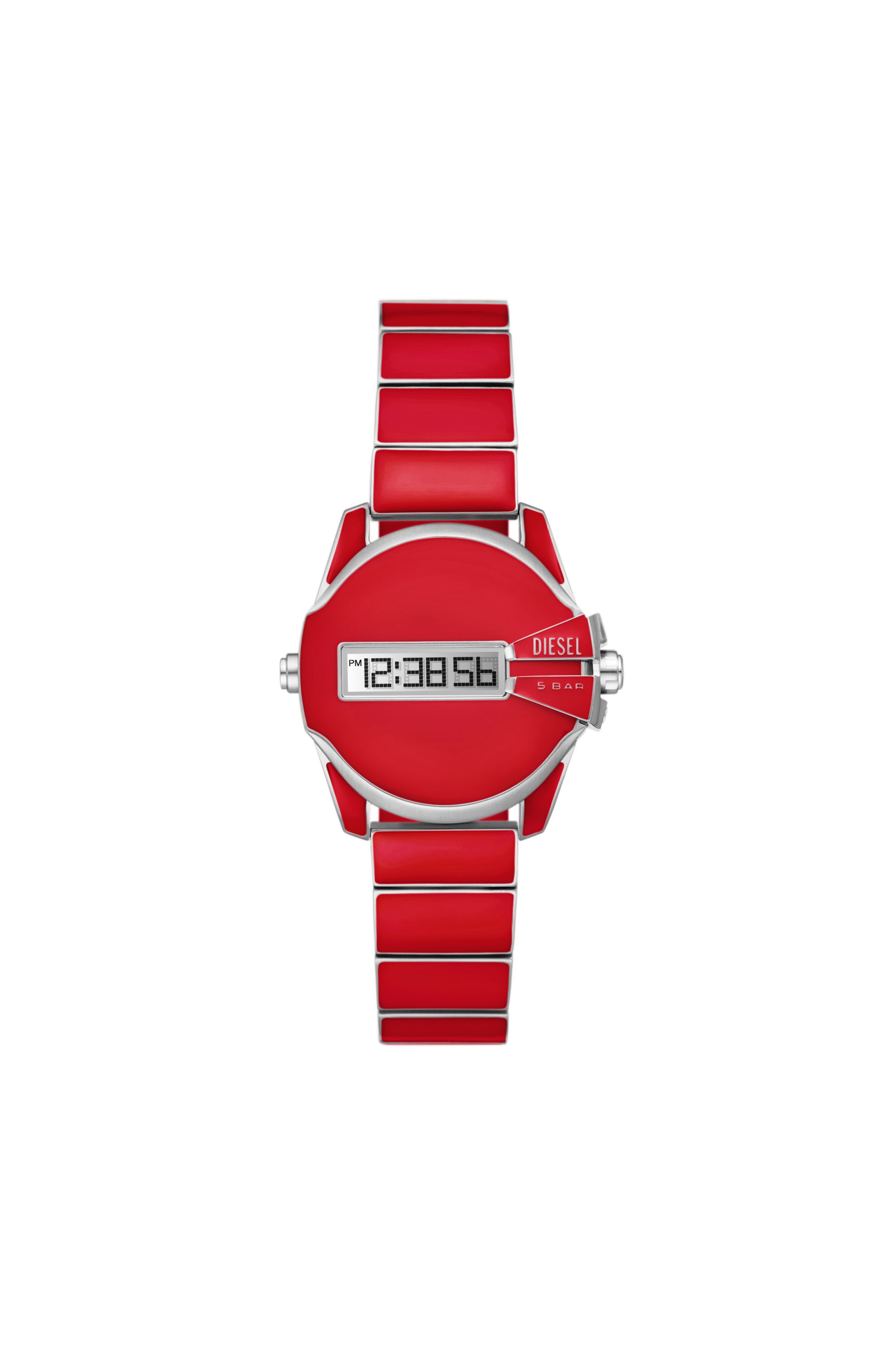 Diesel - DZ2192, Montre Baby Chief chronographe en acier inoxydable Mixte in Rouge - 1