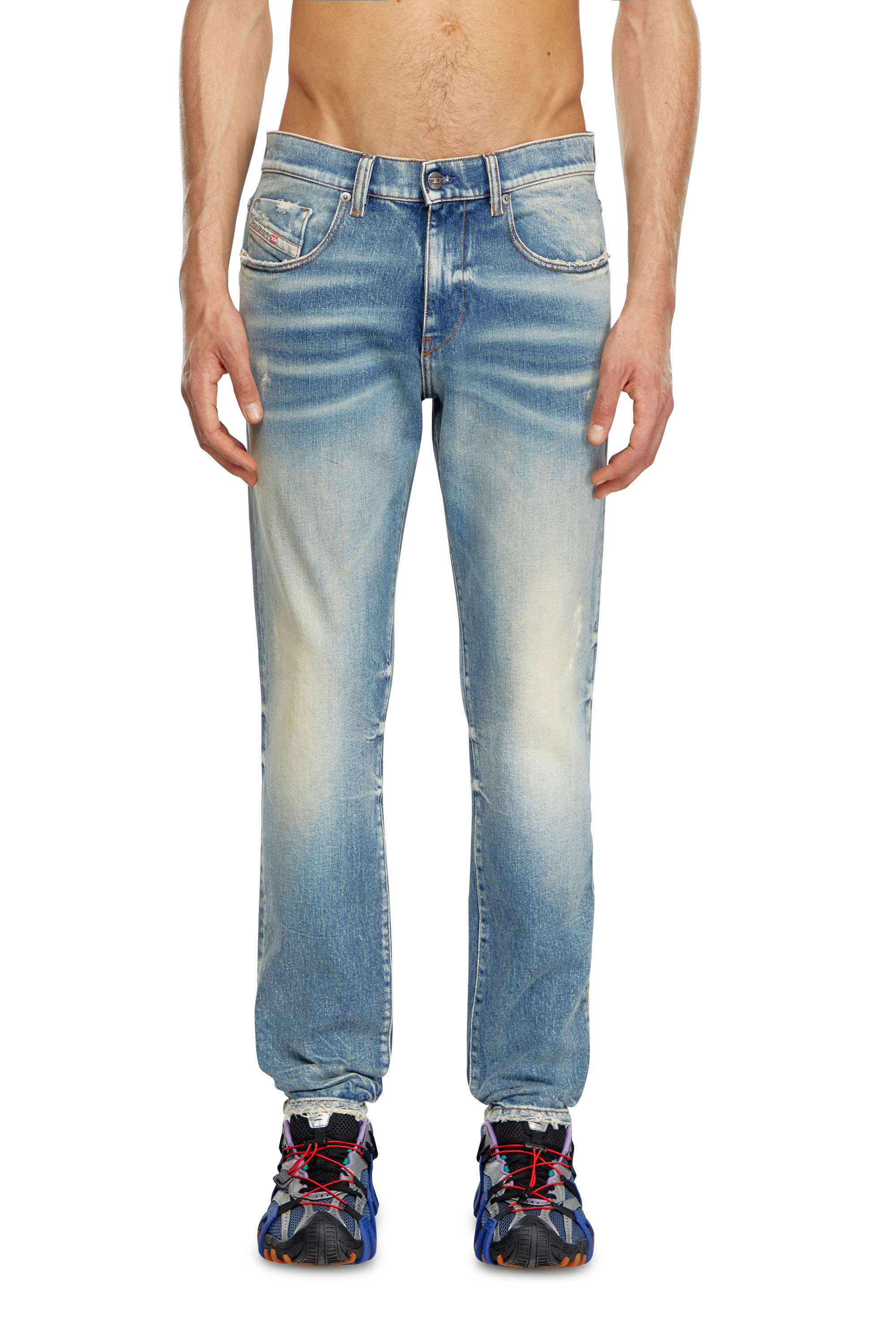 Diesel - Male Slim Jeans 2019 D-Strukt 007V8, Medium Blue - Image 1