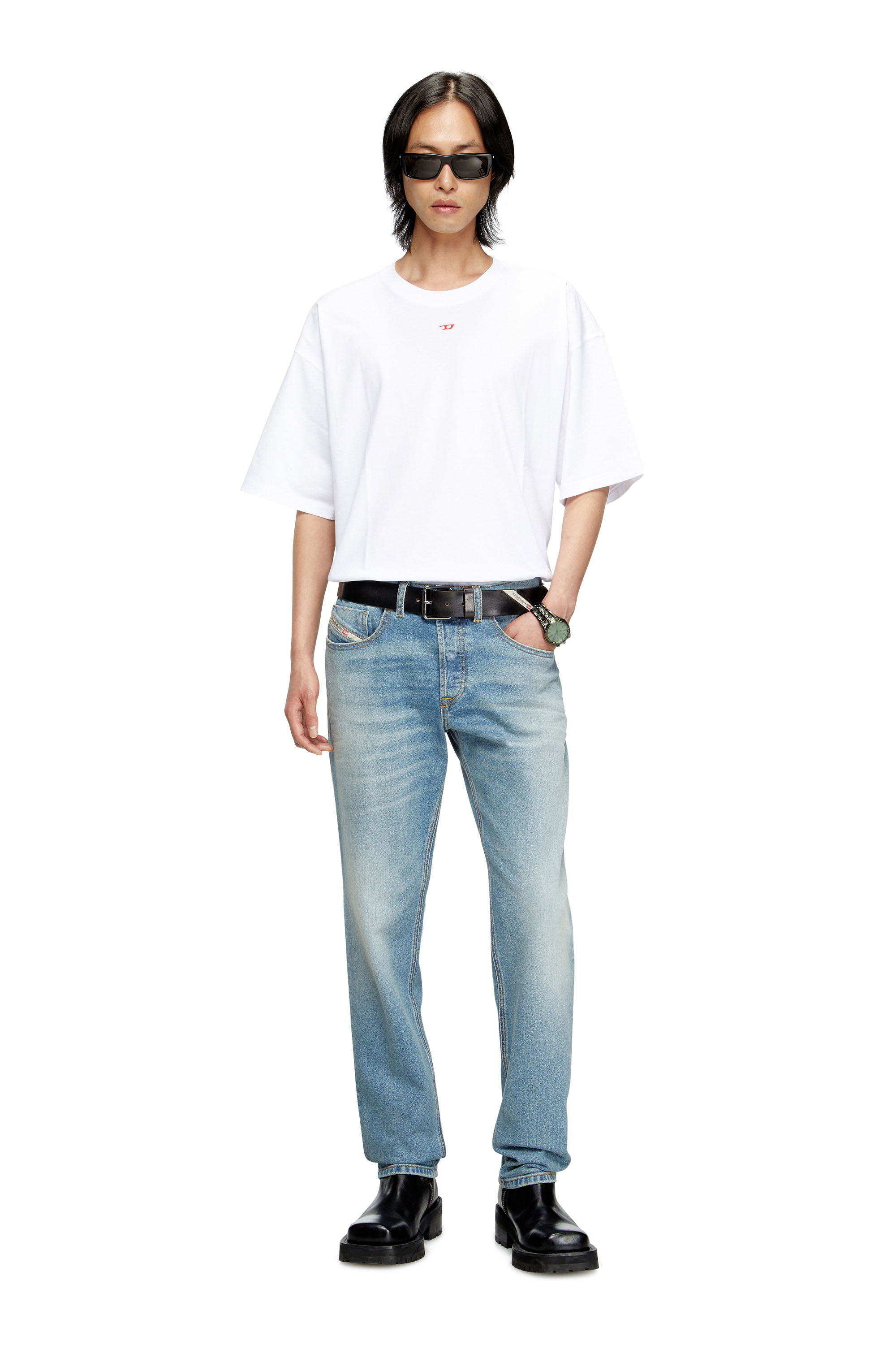 Diesel - Male's Regular Jeans 2023 D-Finitive 0DBEH, Light Blue - 2
