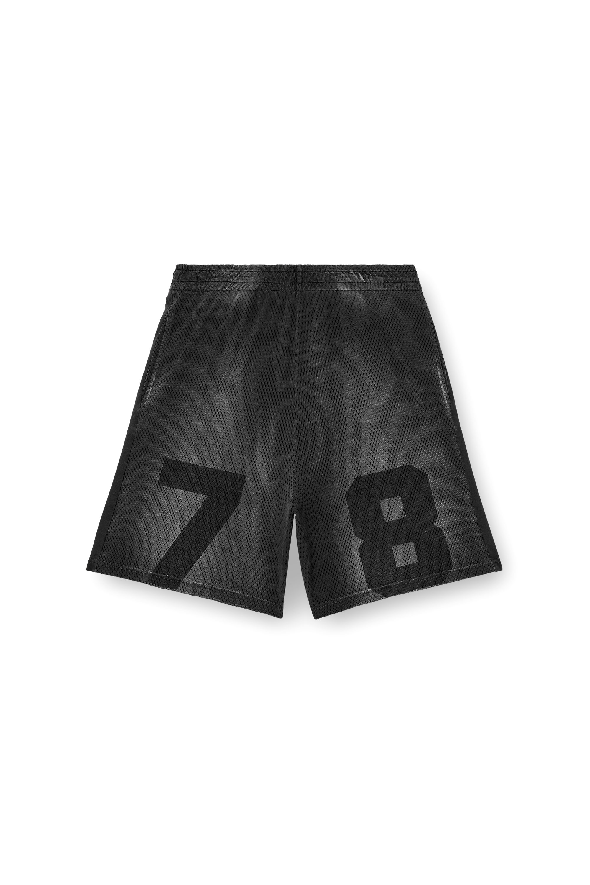 Diesel - P-TAIN-MESH, Male's Jersey and mesh shorts with faded effect in Black - 4