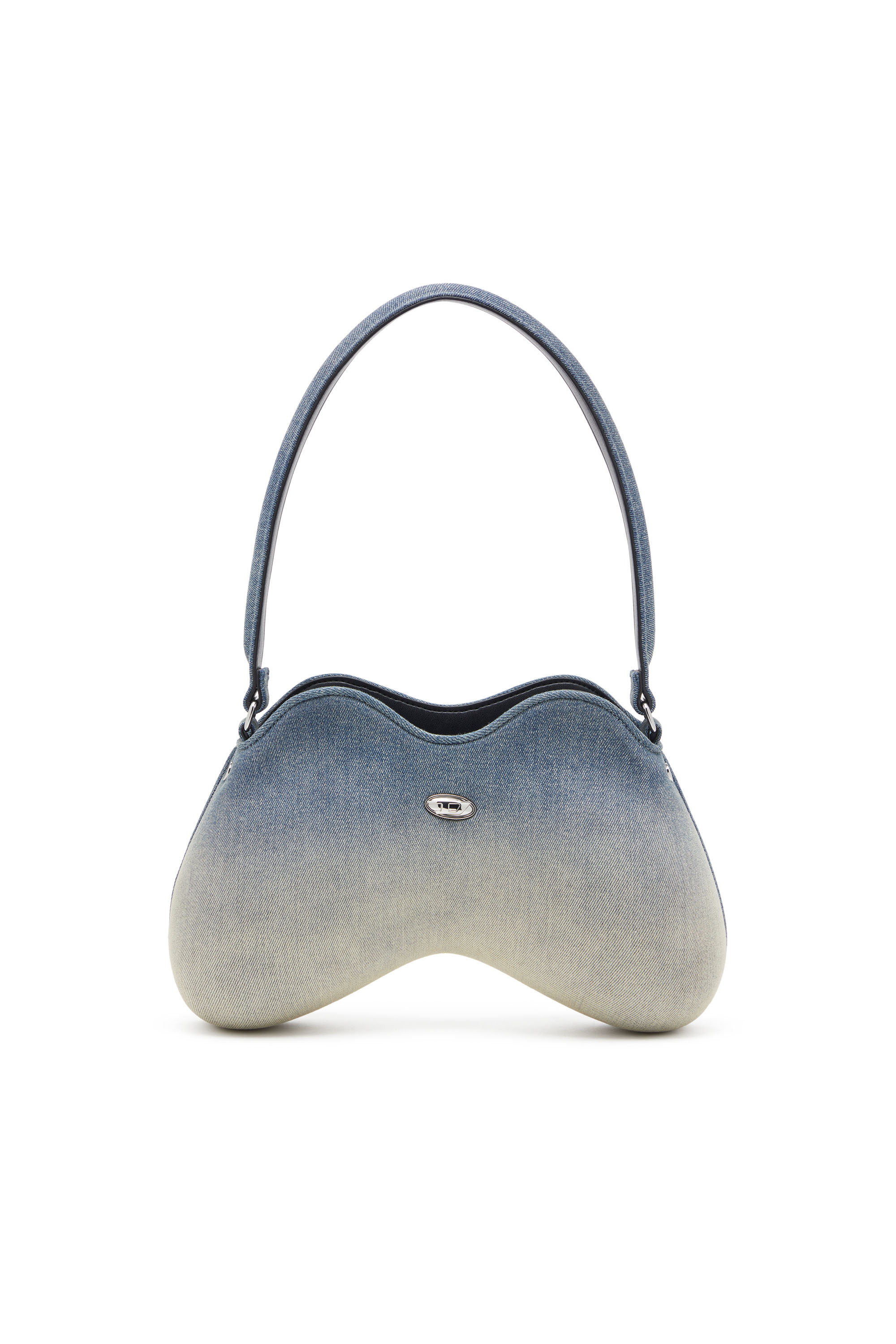 Diesel - DOUBLE-D SHOULDER, Female's Double-D-Shoulder bag in solarised denim in Light Blue - 1