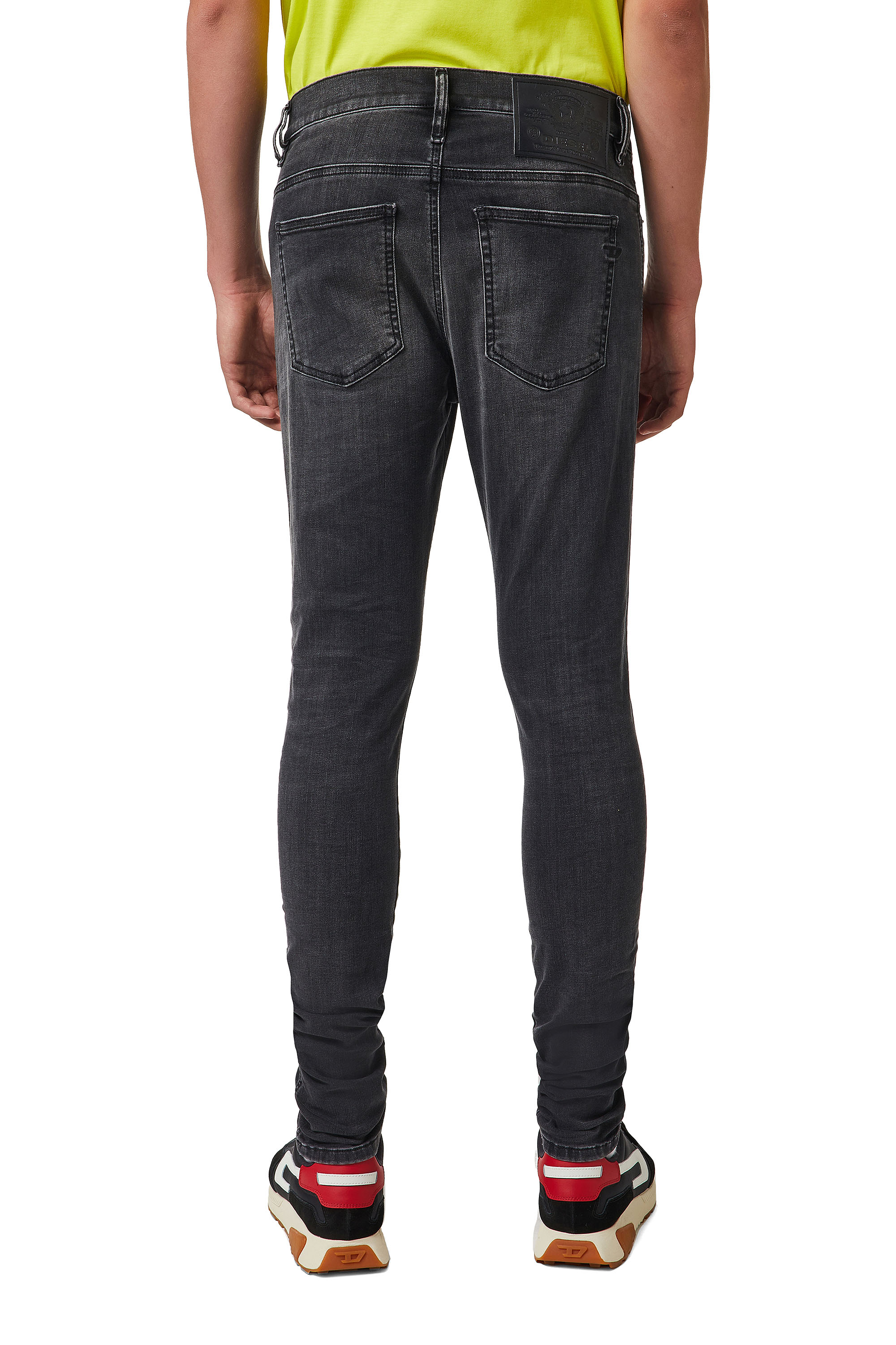 Diesel - D-Istort 069YC Skinny Jeans, Black/Dark Grey - Image 2