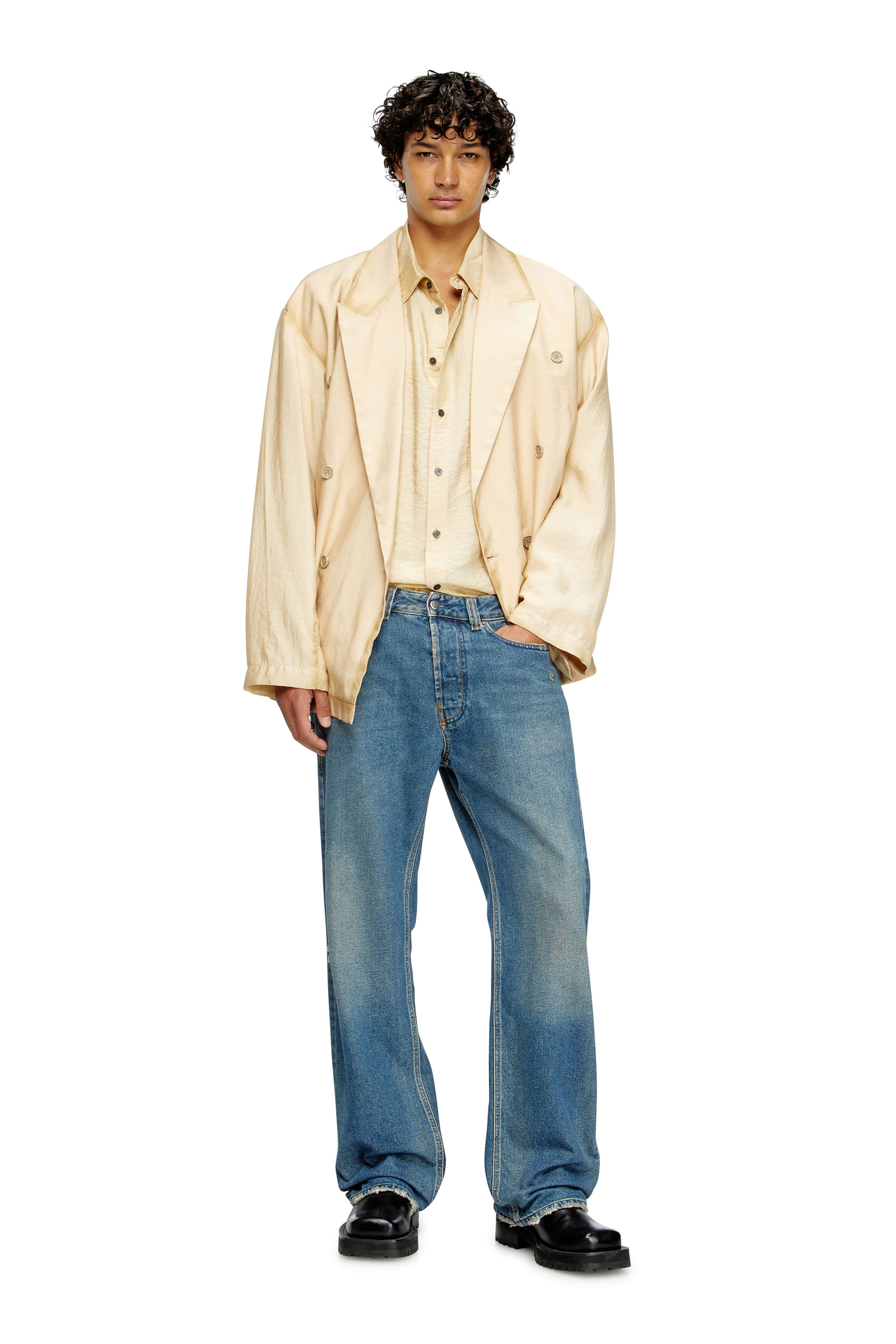 Diesel - Male's Relaxed Jeans 1980 D-Eeper 09J79, Medium Blue - 1