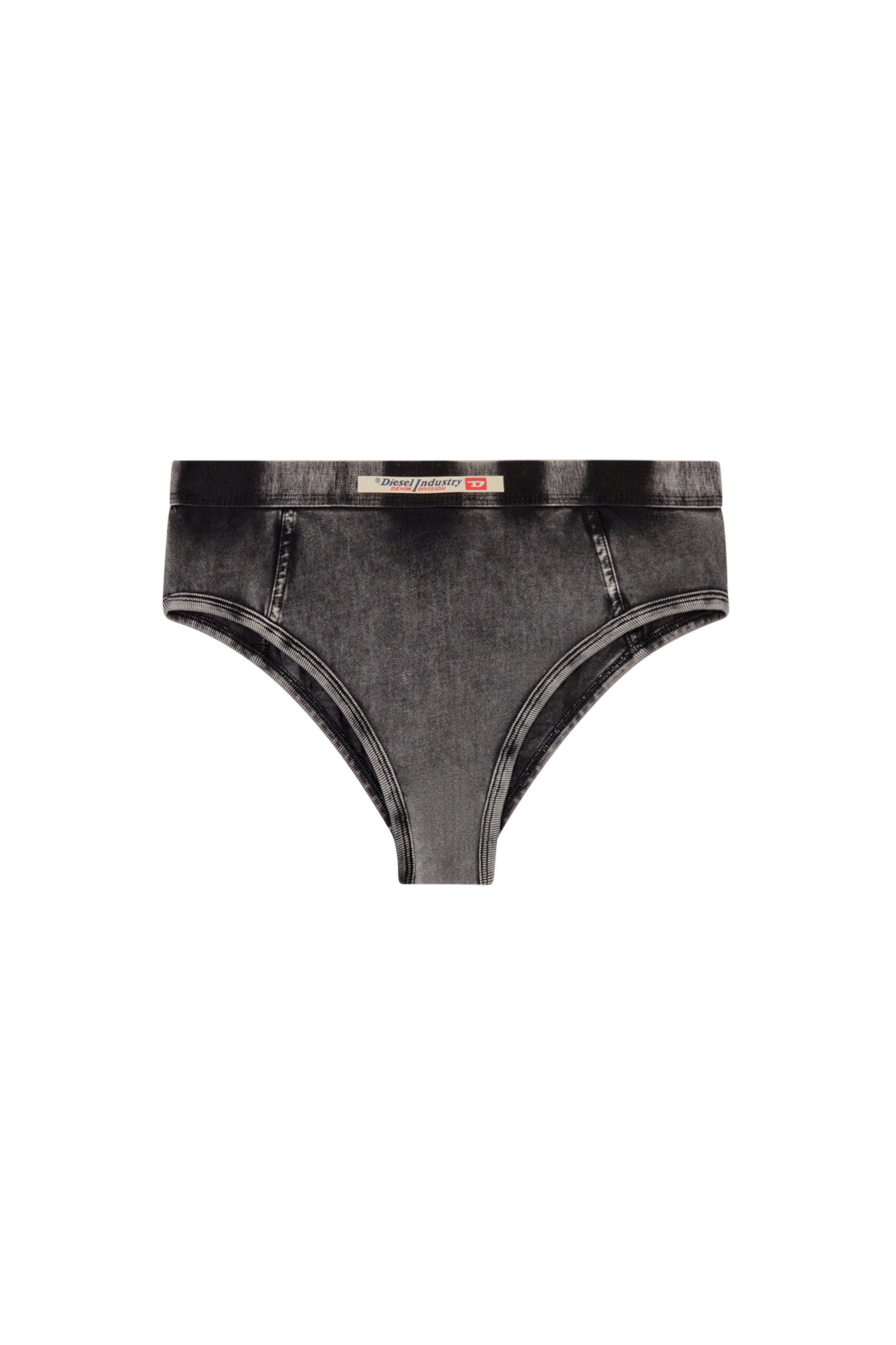 Diesel - HIPSTER-DNM, Female's Hipster briefs in denim-effect jersey in Black - 4