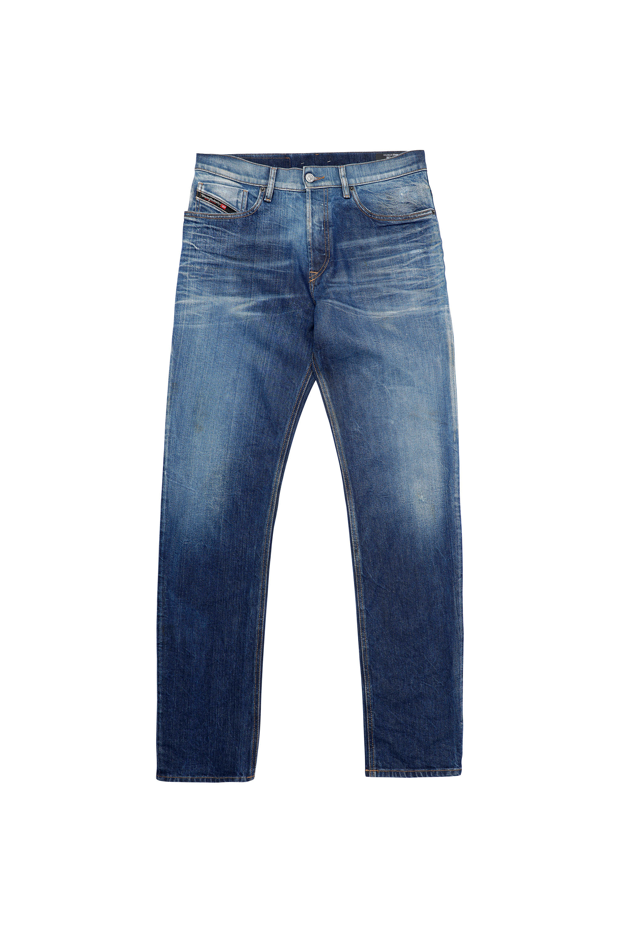 Diesel - 2005 D-FINING 09A96 Tapered Jeans, Medium Blue - Image 6