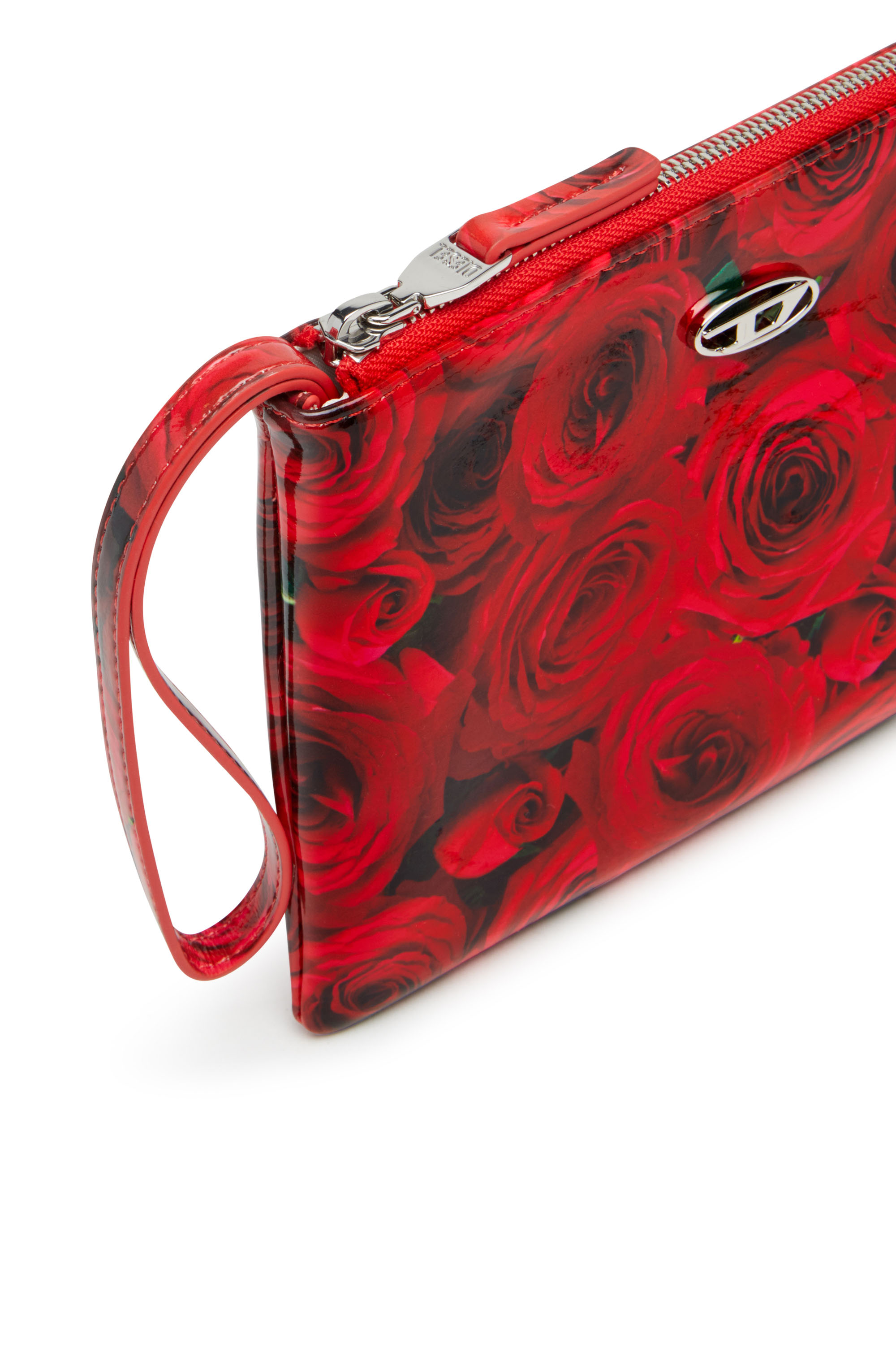 Diesel - PLAY POUCH II, Female's Pouch in printed glossy PU in Red - 4